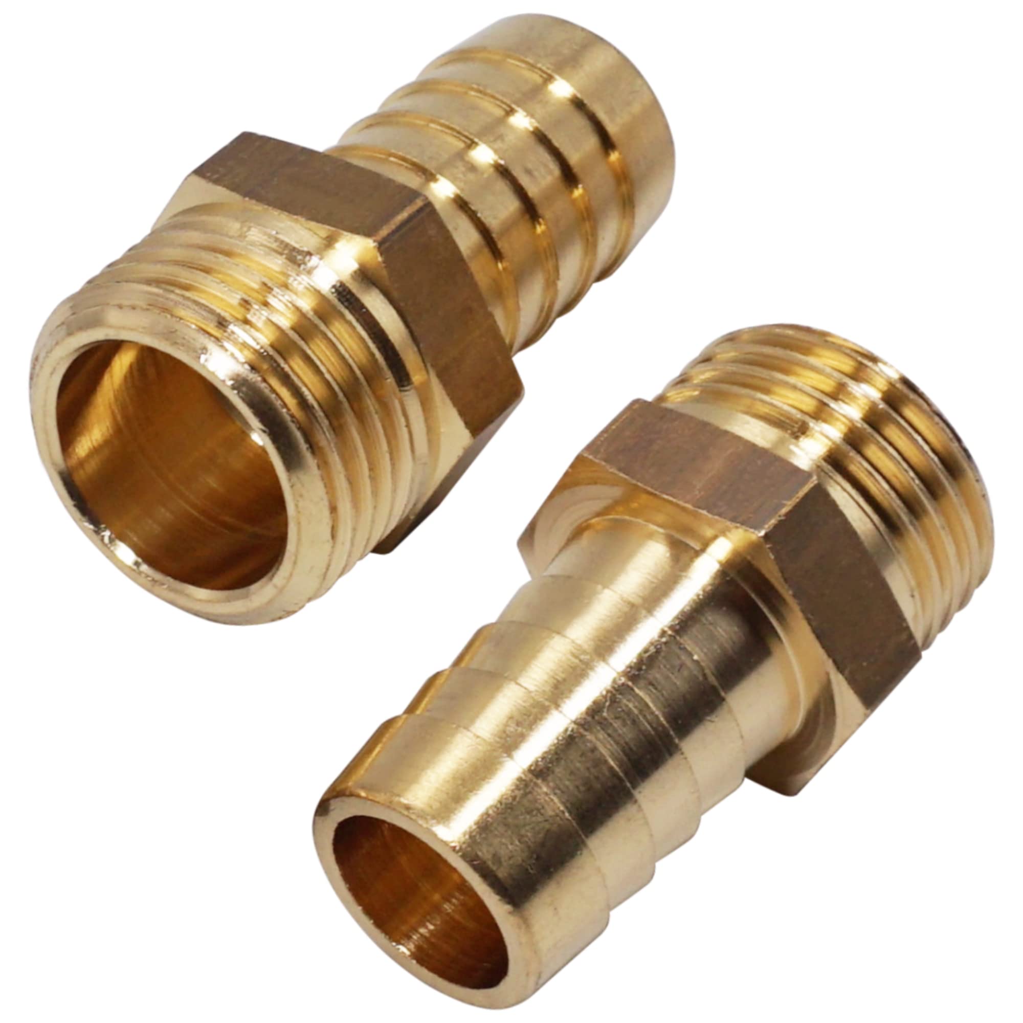 Connettore Riduttore Per Tubo In Ottone Con Raccordo Spinato Confezione Da 2 90210908 - Foto 4