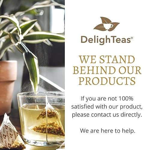 Miniatura 7 de DelighTeas Té de jengibre orgánico Detox CCF  Recambio de bolsas de té piramidal ecológicas  Comino ayurvédico, cilantro, té de jengibre de hinojo