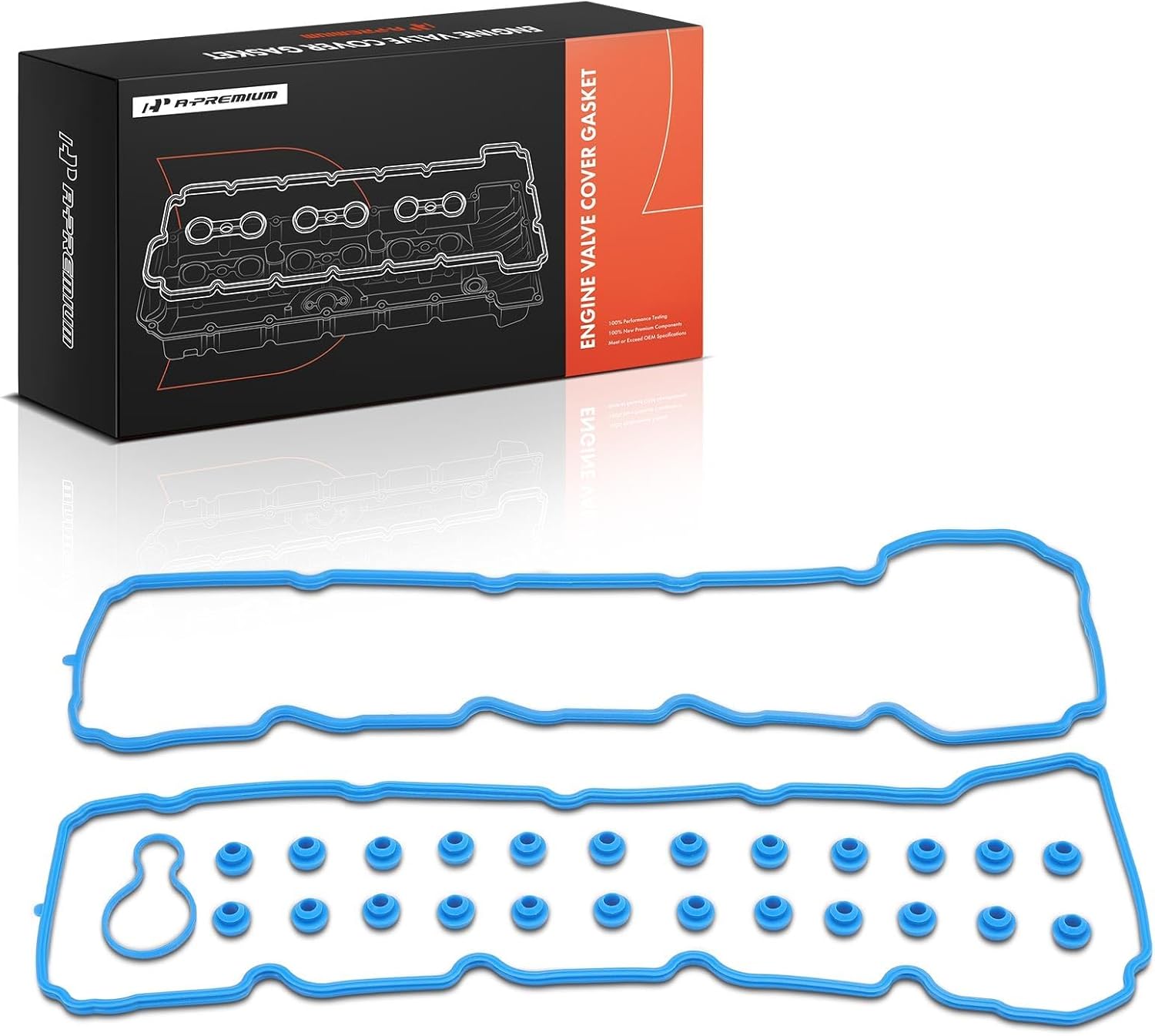 A-Premium Engine Valve Cover Gasket Set Compatible with Jeep Grand Cherokee 2004-2007, Commander 2006-2007 & Dodge Ram 1500 Durango Dakota 2004-2007 & Chrysler Aspen 2007 & Mitsubishi Raider 2006-2007