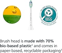 Vista 9 de Philips Sonicare C2 Plaque Control - Cabezales de repuesto genuinos para cepillo de dientes eléctrico, Blanco, paquete de 3, HX9023/65