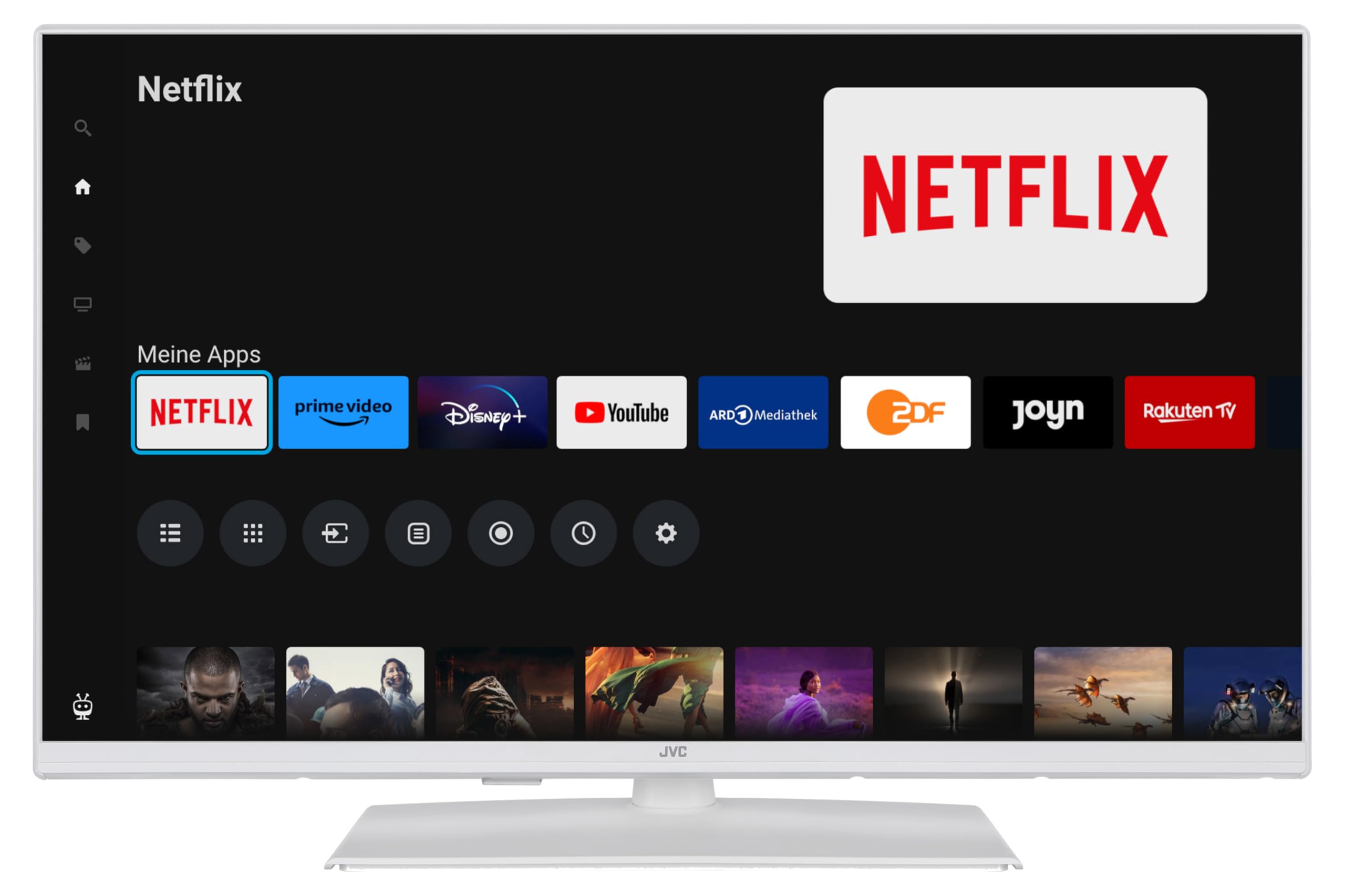 JVC TiVo LT-32VF5355W Téléviseur Smart TV 32" (Full HD, HDR, Triple Tuner, 6 Mois HD+ Inclus)
