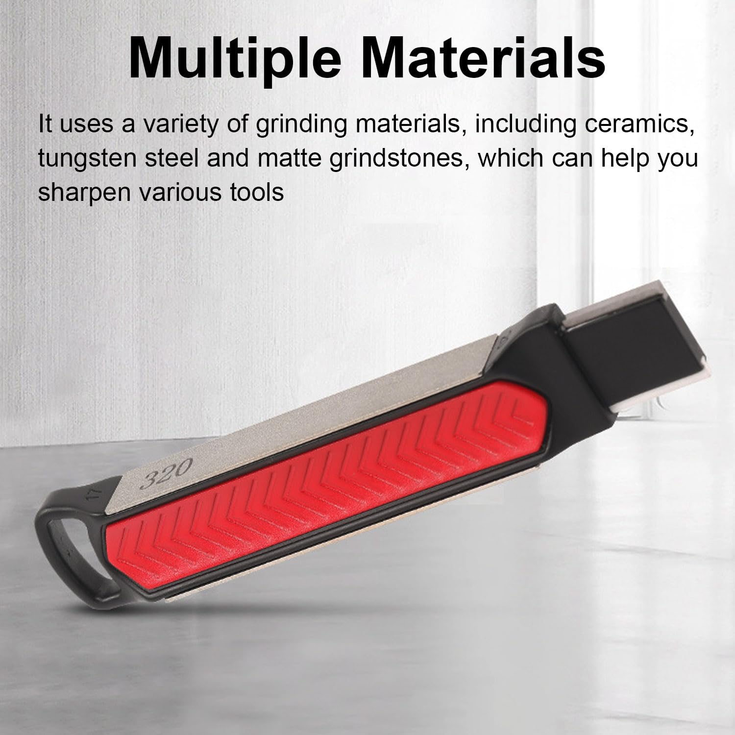 Affilatrice per attrezzi da giardino Multifunctional sharpener Affiliatore da 4 in 1 Adatto per utensili da cucina, lame di rasaerba, asce e altri coltelli