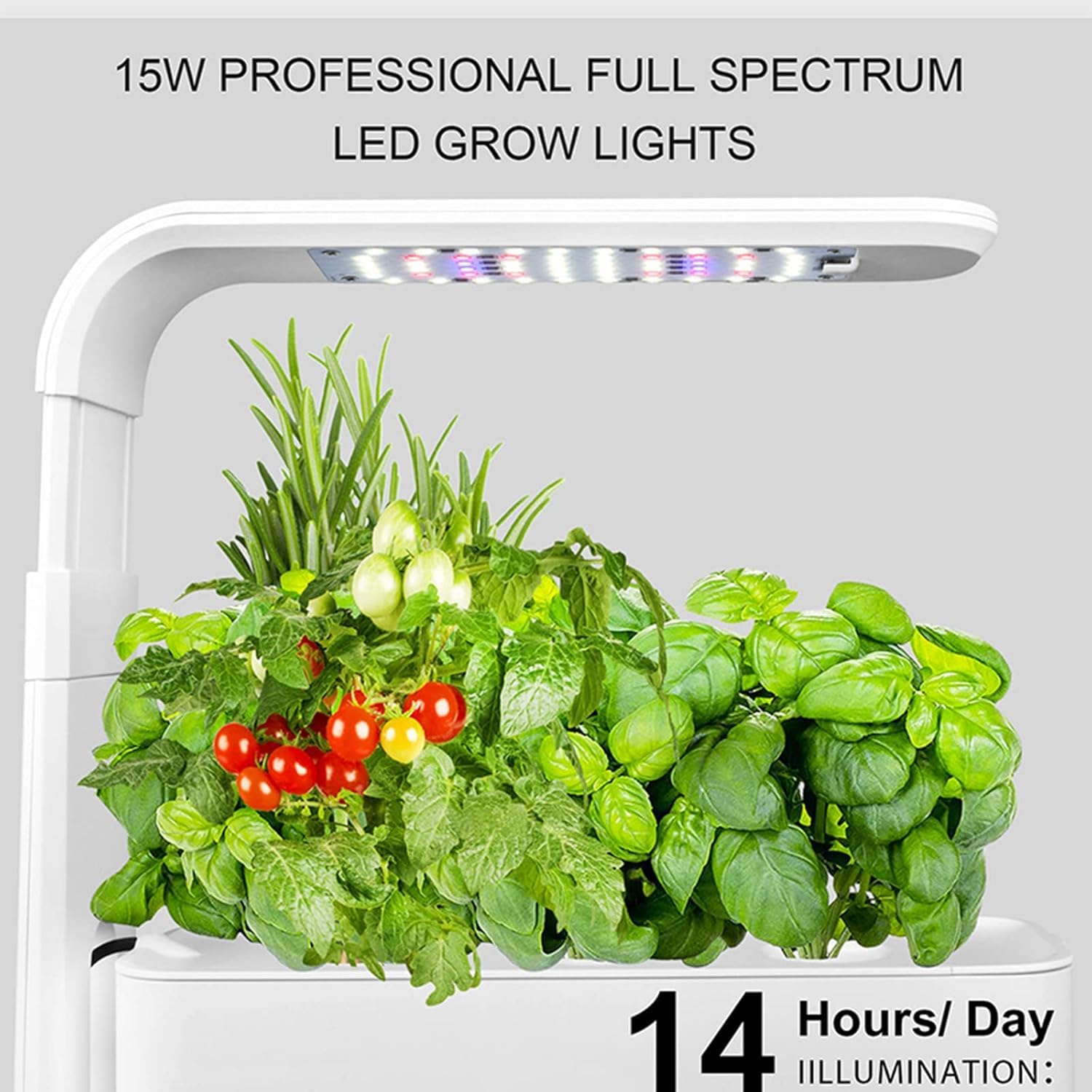 Sistema De Cultivo Hidropónico con Luz De Crecimiento Led Hierba Inteligente Jardín De Interior Kit De Jardín Kit De Germición De Plantas Temporizador Automático De hasta 13,4" De Altura Pa