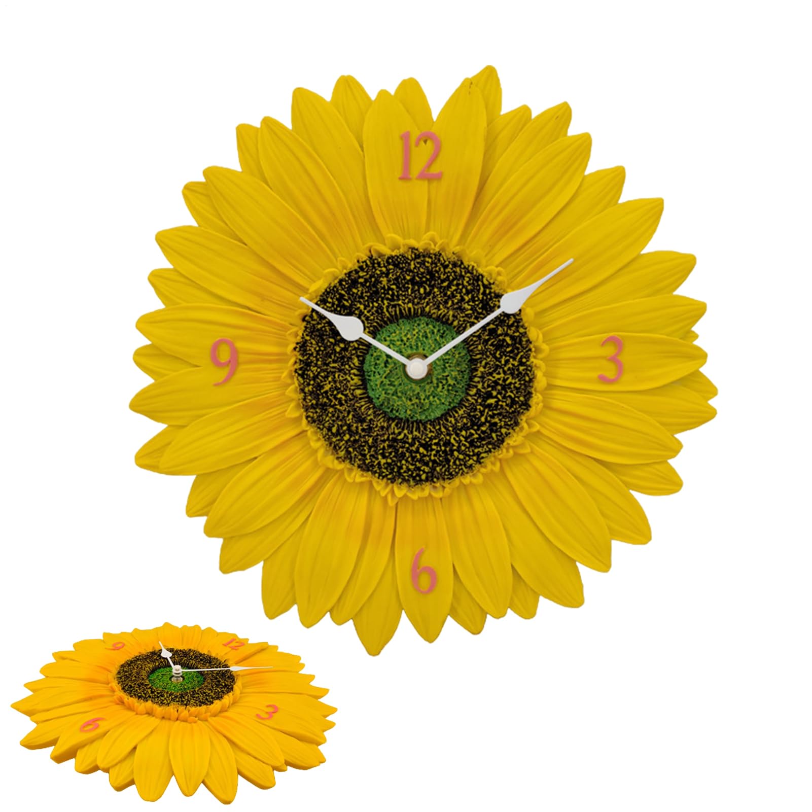 Horloge murale moderne tournesol pour illuminer votre salle à manger