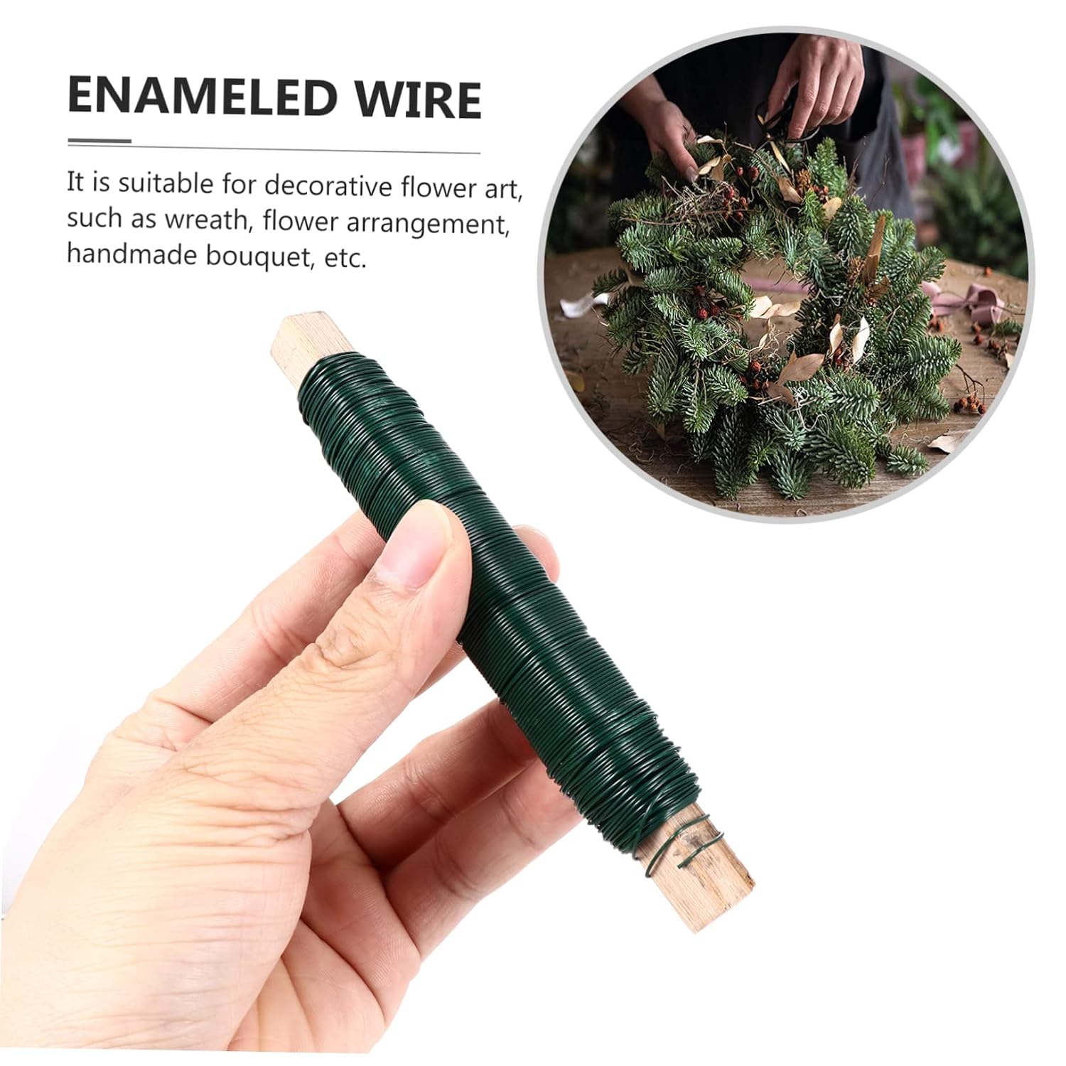 MERRYHAPY 3pcs Floral Binding Wires Paint Wires for Crafts Flower Arrangements and Bouquets