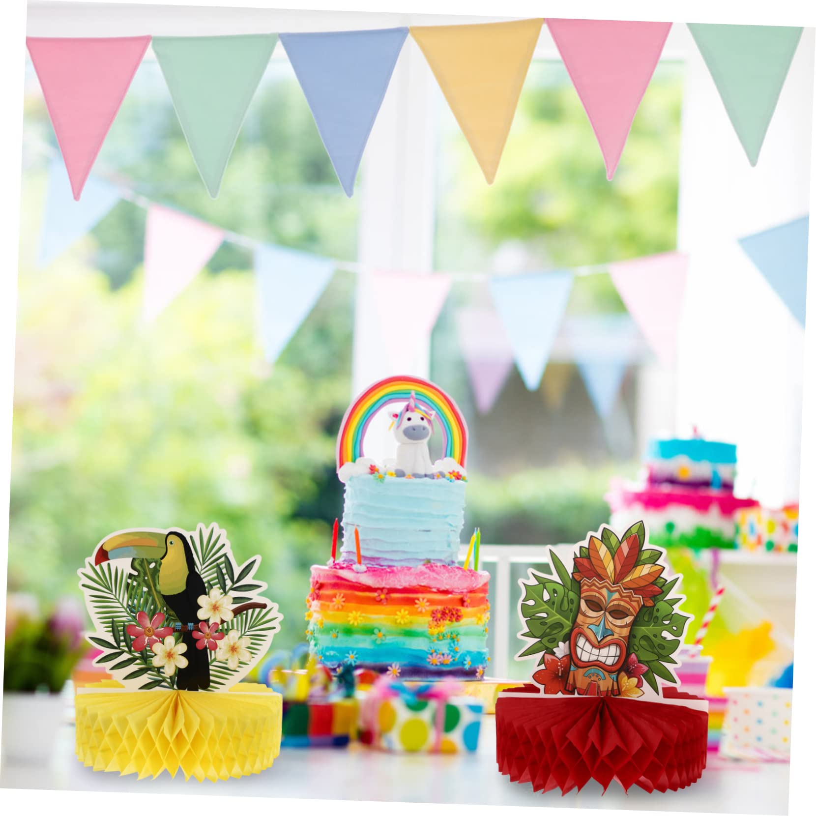 TOYANDONA 18pezzi Decorazioni Hawaii Adornamenti e Hawaiane Adatti per Compleanni e Tematici