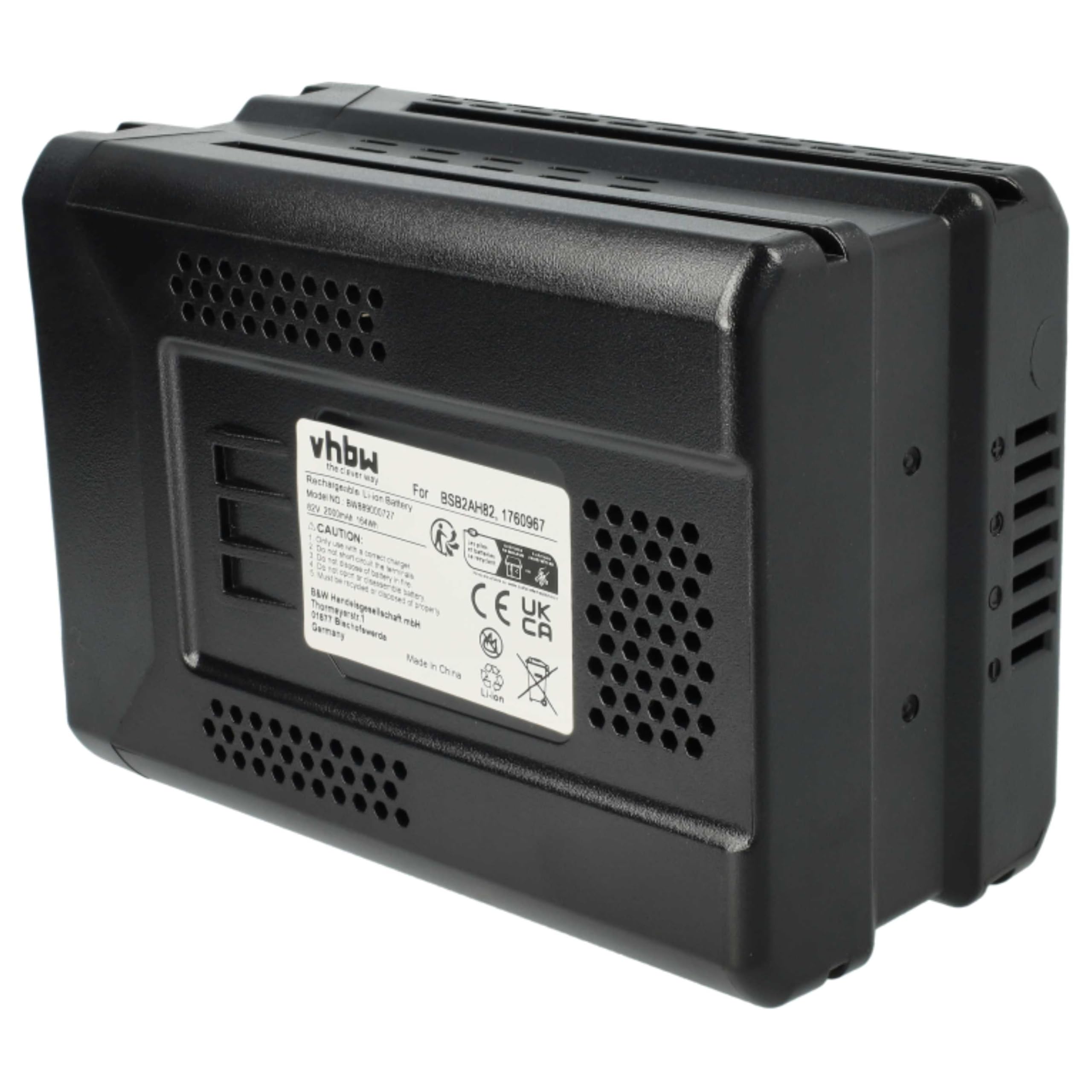 vhbw 2 x zamiennik baterii do Stiga SBT 4080 AE, SBT 5080 AE, SBT 5080 AE do kosiarki (2000 mAh, 80 V, Li-Ion, 20 ogniw)