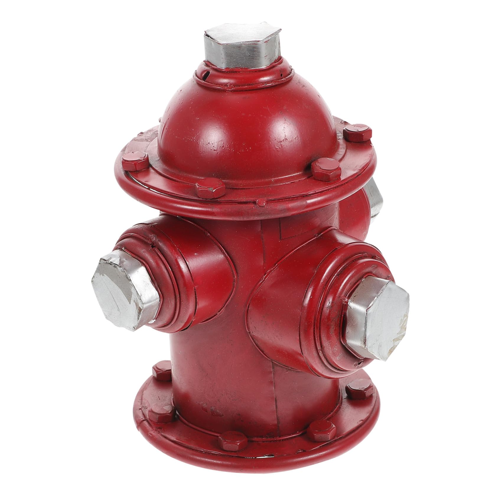 Gatuida Adorno de Boca de Incendios Diseño Vintage de Hierro en Color Rojo para Decoración del Hogar Adecuado para Habitación o Pasillo