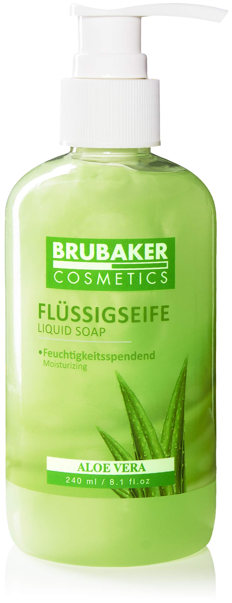 Amazon.com : BRUBAKER Cosmetics Liquid Hand Wash Aloe Vera 8.1 Fl. Oz. in a  Practical Dispenser - Cleans Gently and Moisturizes - for Hygienically  Clean Hands : Beauty & Personal Care