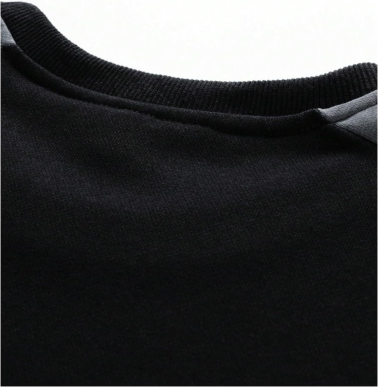 Men's Crewneck Oversized Sweatshirts Color Block Long Sleeve Oversized Pullover Top - Image 4