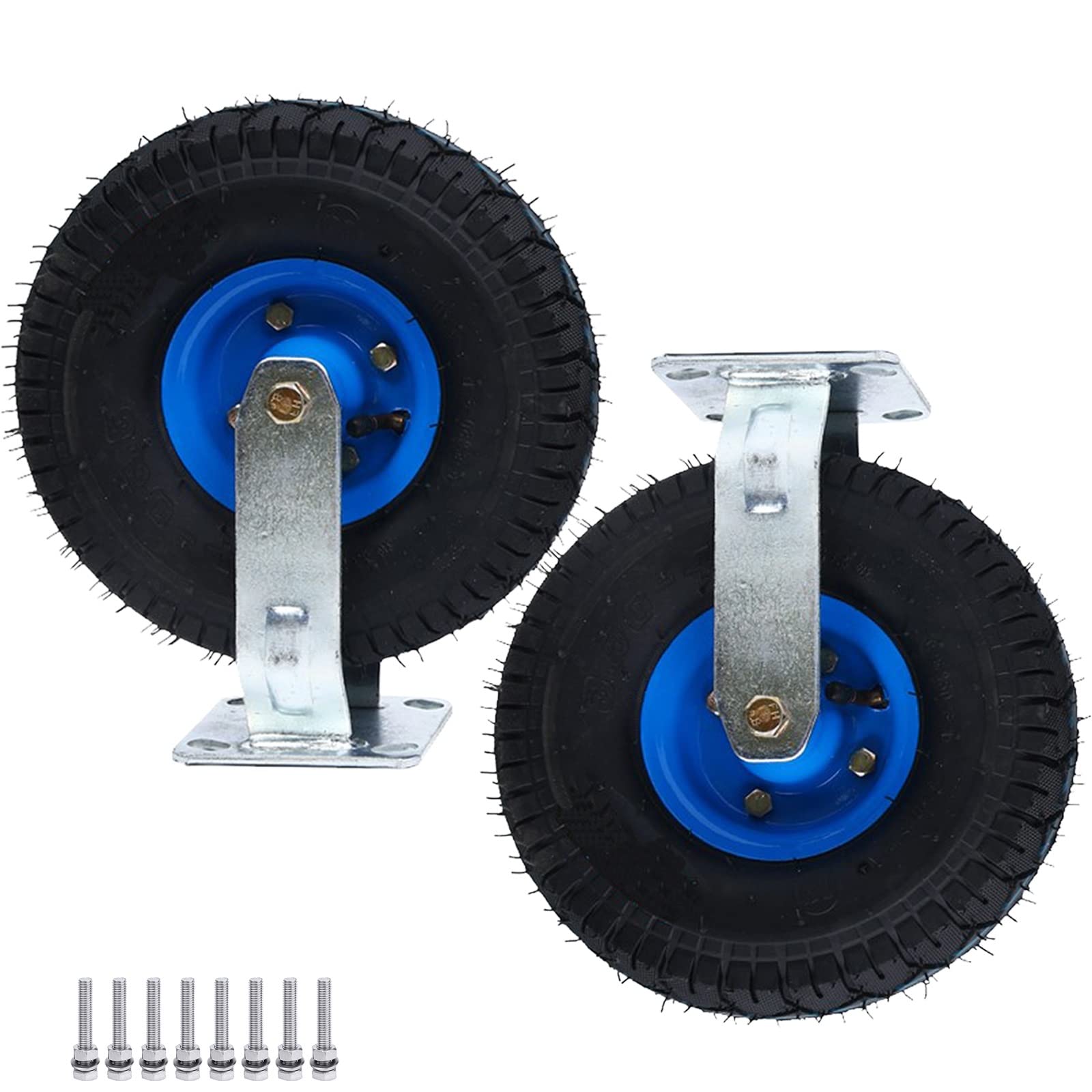 Roulettes pivotantes robustes en caoutchouc renforcé haute performance 770 LB