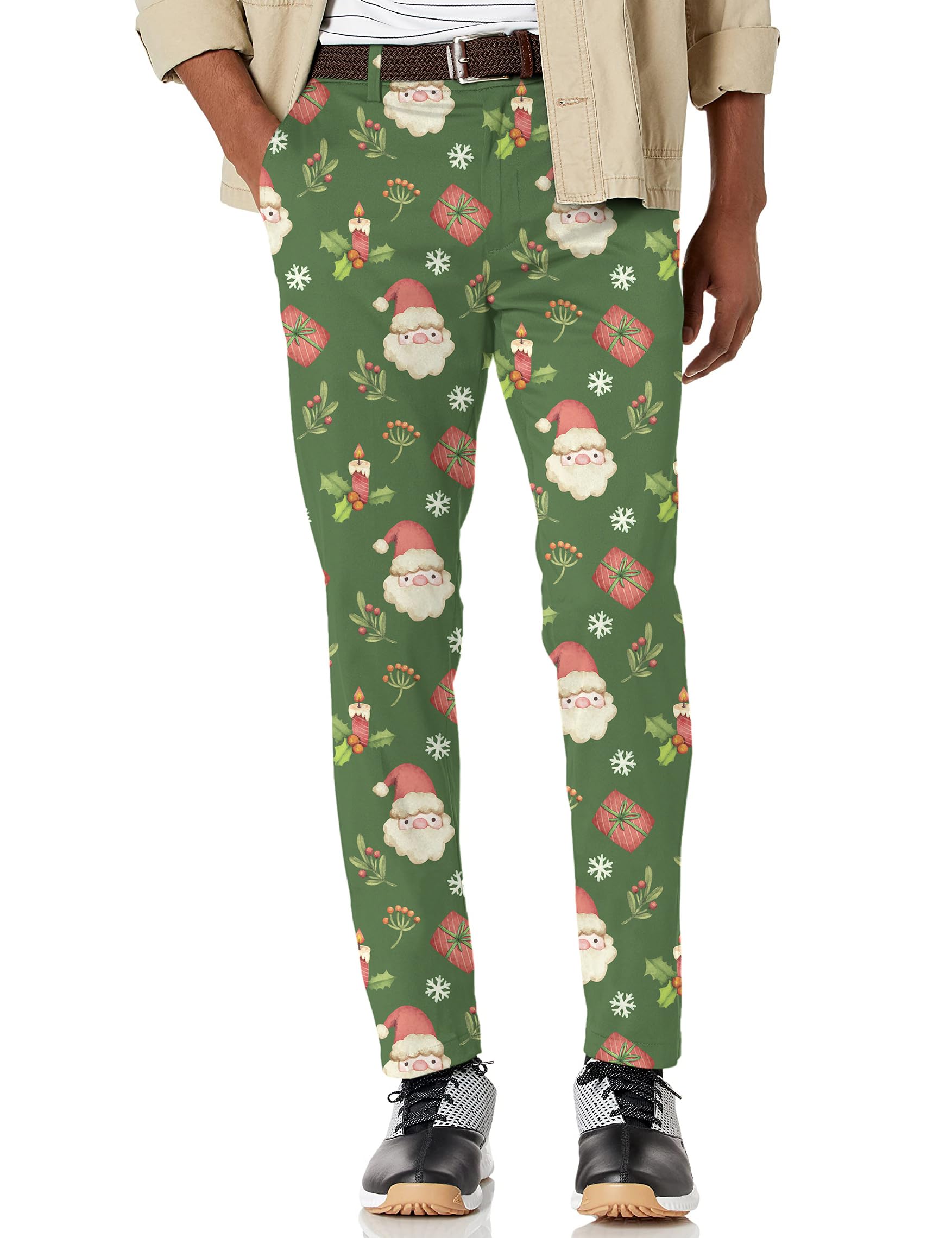 Maylian Men's Marry Stretch Golf Pants Trousers (29W x 32L) Multi