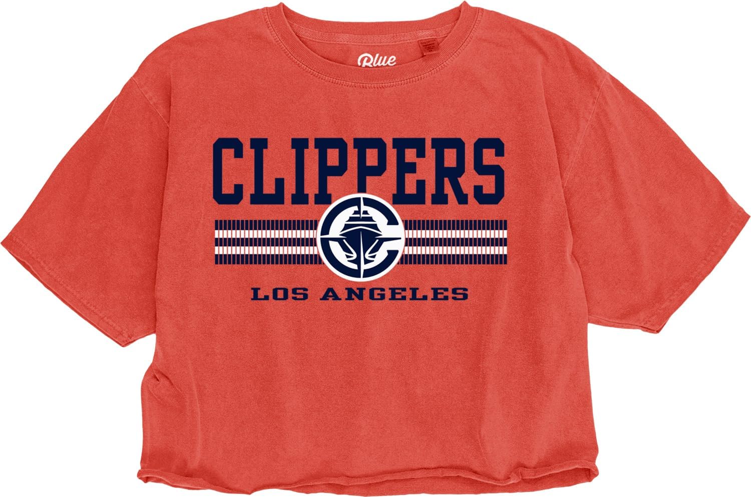 Blue 84 NBA Womens NBA Officially Licensed Women's Crop Top T-Shirt Ringspun Alternate Color - Image 2