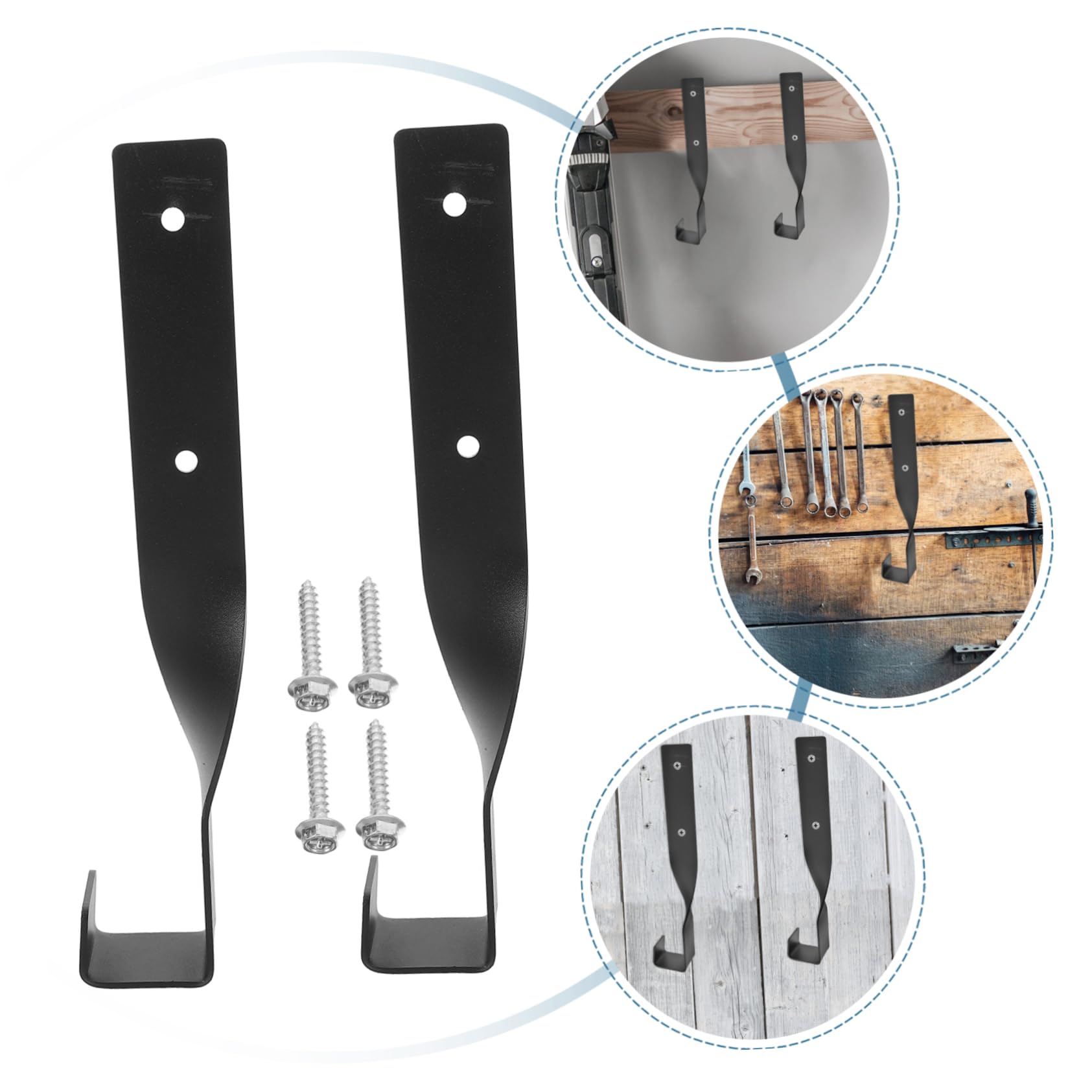 Hemobllo 4sets Supporto da Parete per Catena di Motosega Gancio da Garage Rack per Montaggio Muro Soluzione Salvaspazio per Organizzazione Utensili Elettrici