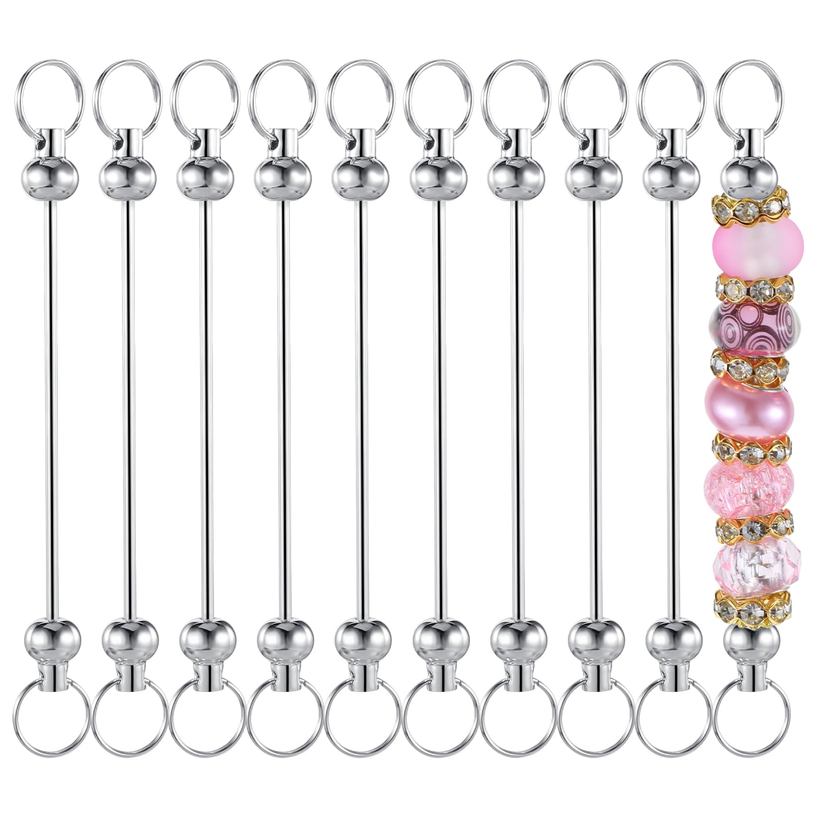 20 Stück Schlüsselanhänger Rohlinge - Metall Blanko Zum Selbermachen