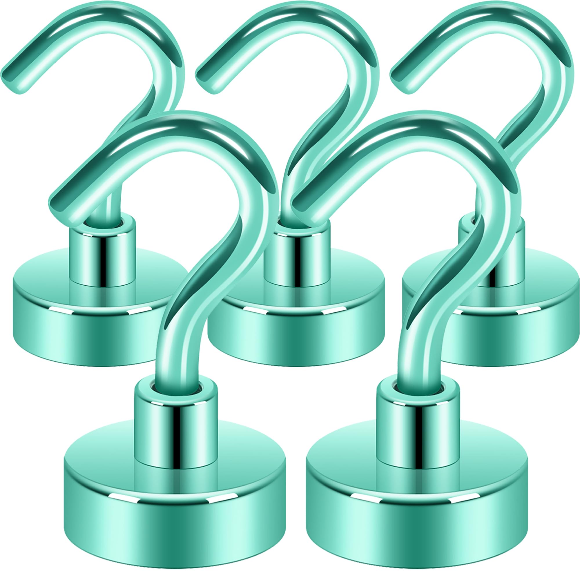 Neosmuk Magnetic Hooks - 5 Pack for Tools & Gear -24 Neosmuk Magnetic Hooks - 5 Pack for Tools & Gear -24