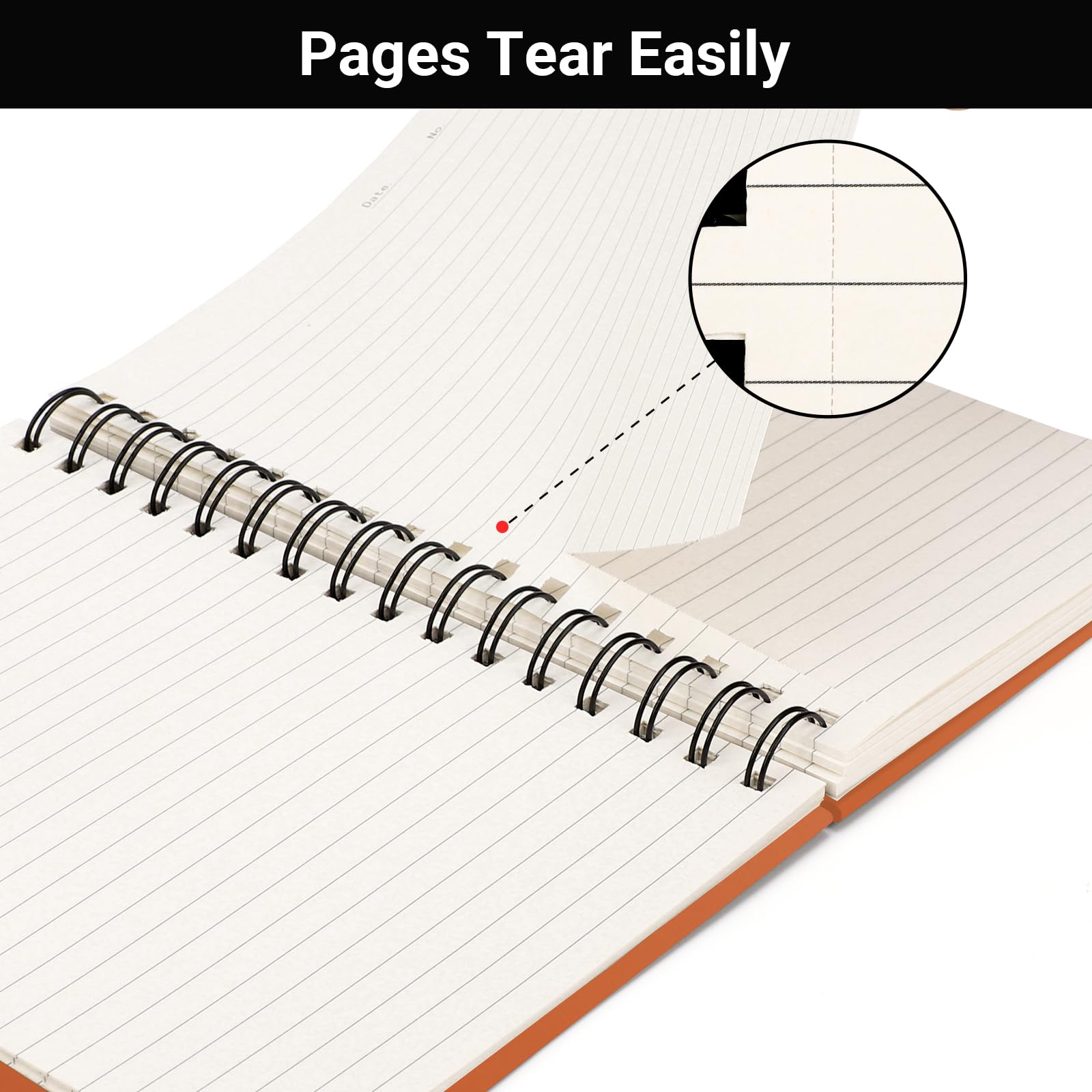 EUSOAR Quaderno a spirale, 12 confezioni A5 14 x 21 cm, 160 pagine/80 fogli, carta a righe da 100 g/m², spessa copertina rigida per appunti, materiale scolastico e ufficio, colori assortiti