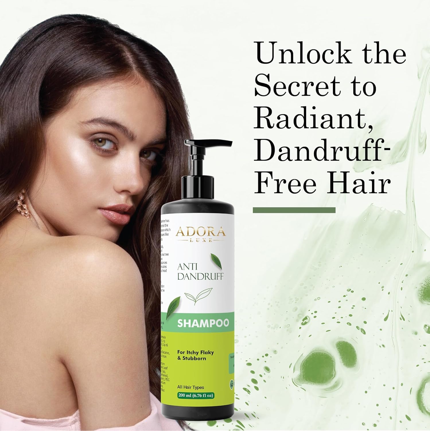 Anoups Herbal Anti Dandruff Shampoo for Itchy & Flaky Scalp | Controls Dandruff, Soothes Irritation, Reduces Hair Fall, Deep Cleansing, Smooth & Healthy Hair 200ml