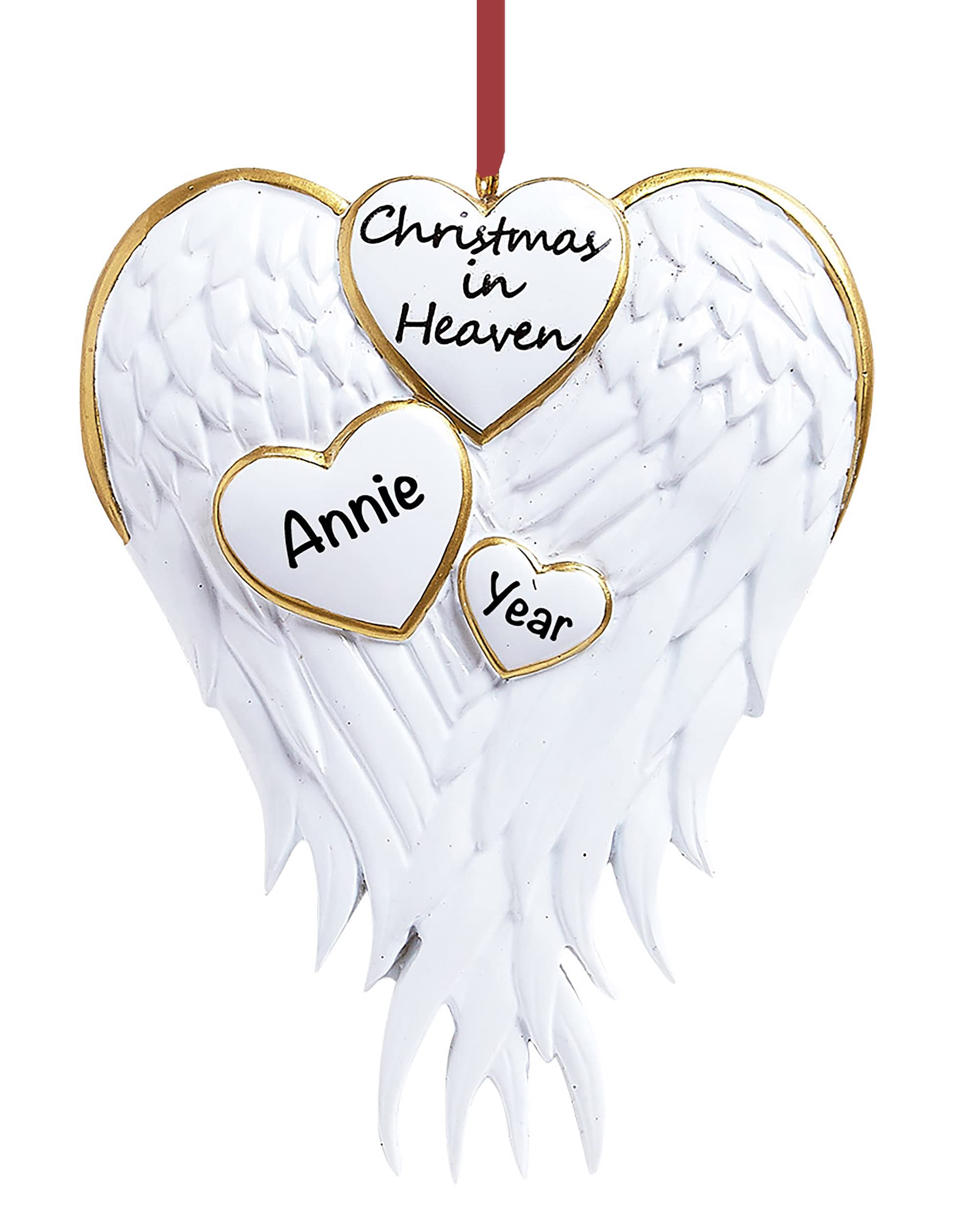 Christmas in heaven personalized ornament Clearance