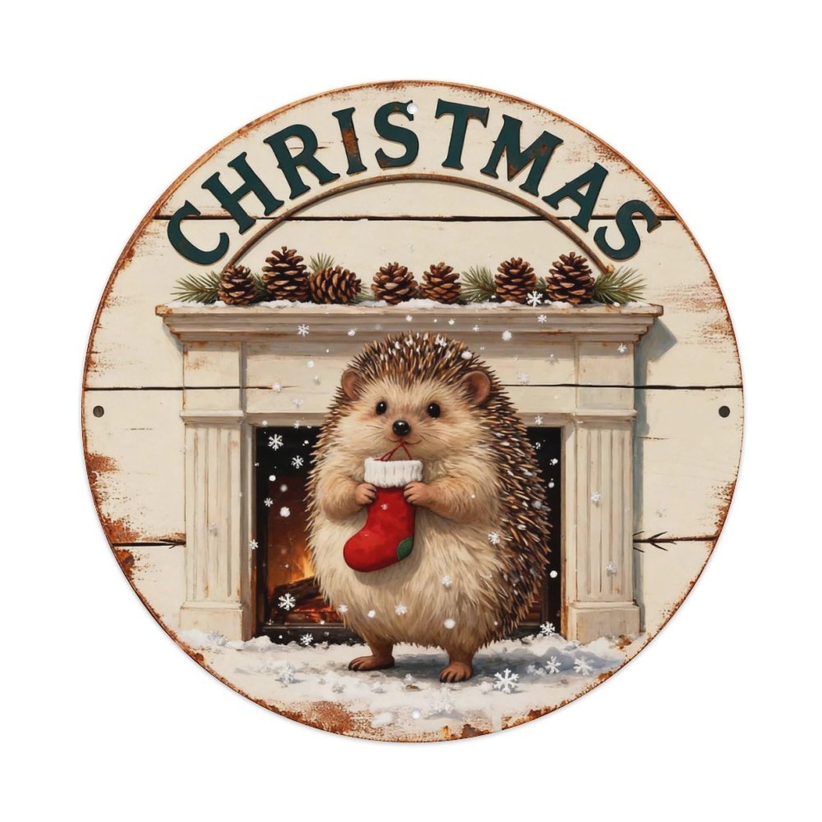 Christmas Sign Metal Tin Sign Plaque