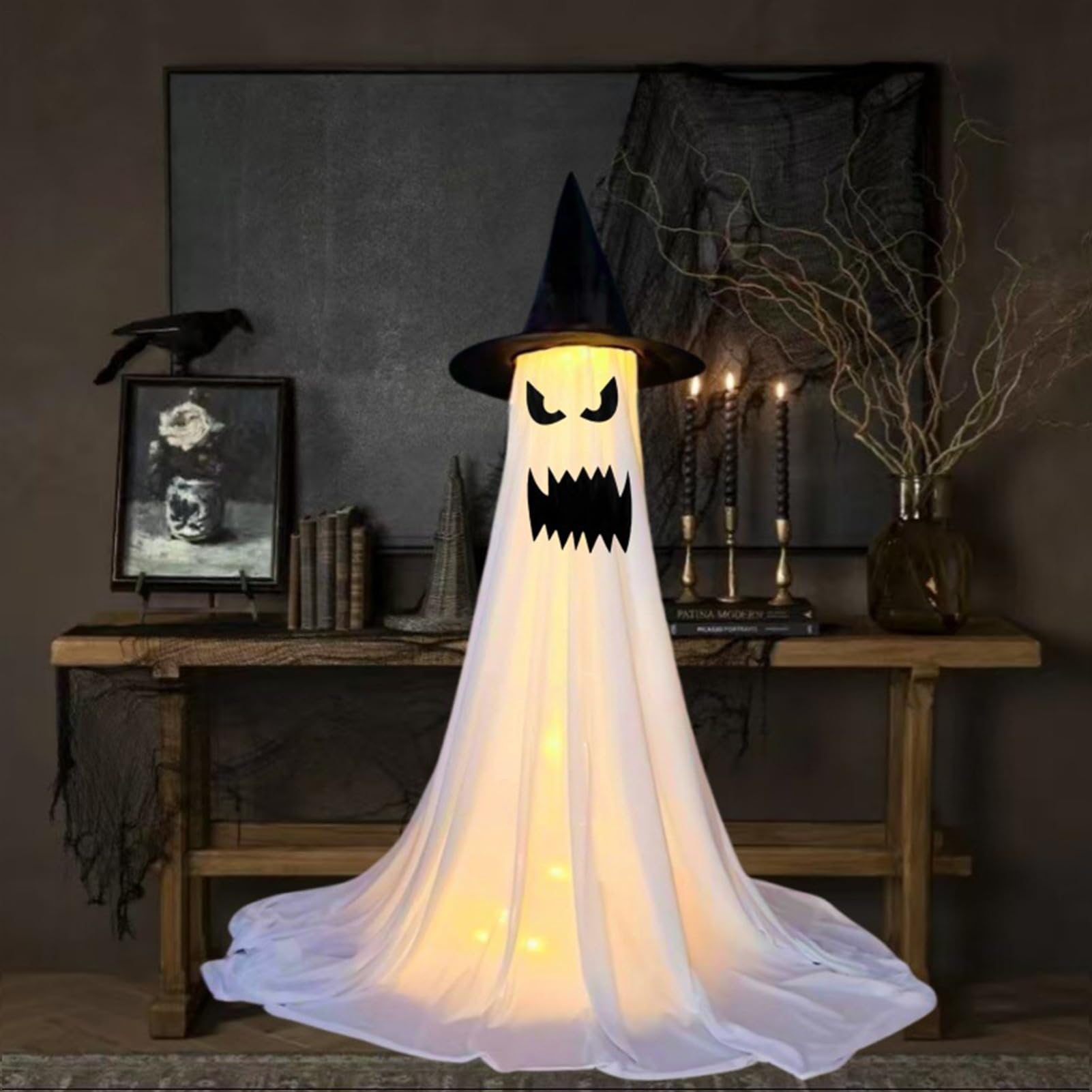 Halloweenowe Dekoracje Zewnętrzne Z Duchami Duża Straszna Sezonowa Ozdoba