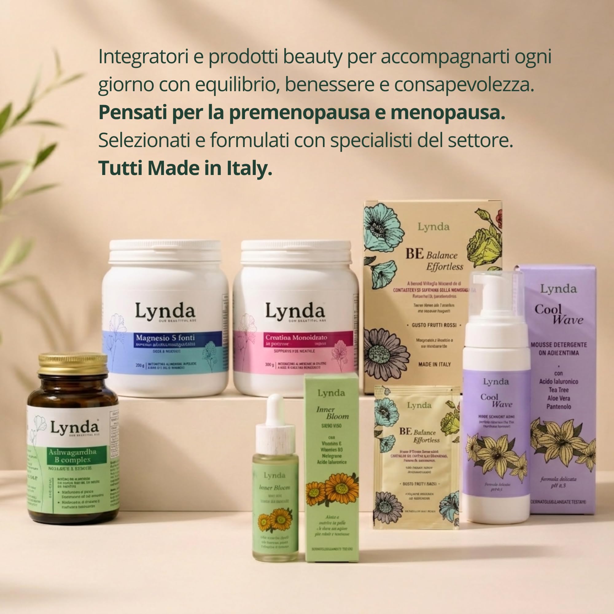 Lynda Inner Bloom, Siero Viso con Vitamina C, Vitamina B3, Melograno e Acido Ialuronico, Effetto Luminosità e Idratazione, 30 ml, Made in Italy