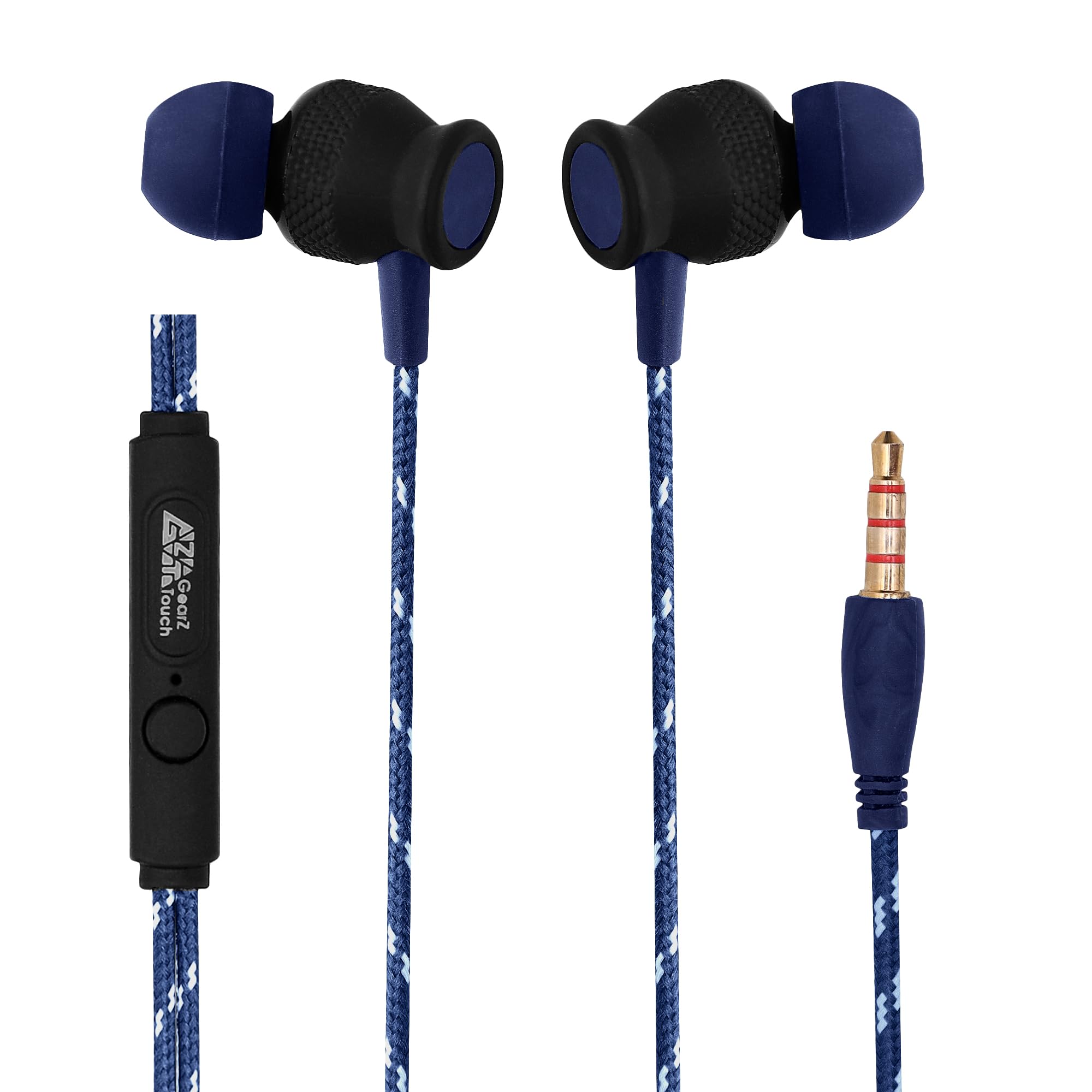 N0ISE 3.5mm Wired Earphone with Powerful HD Mic for Clear Sound, in-Line Volume Controller & Noise Cancellation Compatible with only 3.5mm Jacks in Mobiles (Blue)-image-34