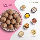 ANAND Flax Seed Laddu 225 grams with Nuts, Seeds (Flax Seed, Sesame),Keto-Friendly, Energy Booster, Vegan, No Preservatives,Sweetened with Jaggery, No added sugar (9 Pieces) gallery image
