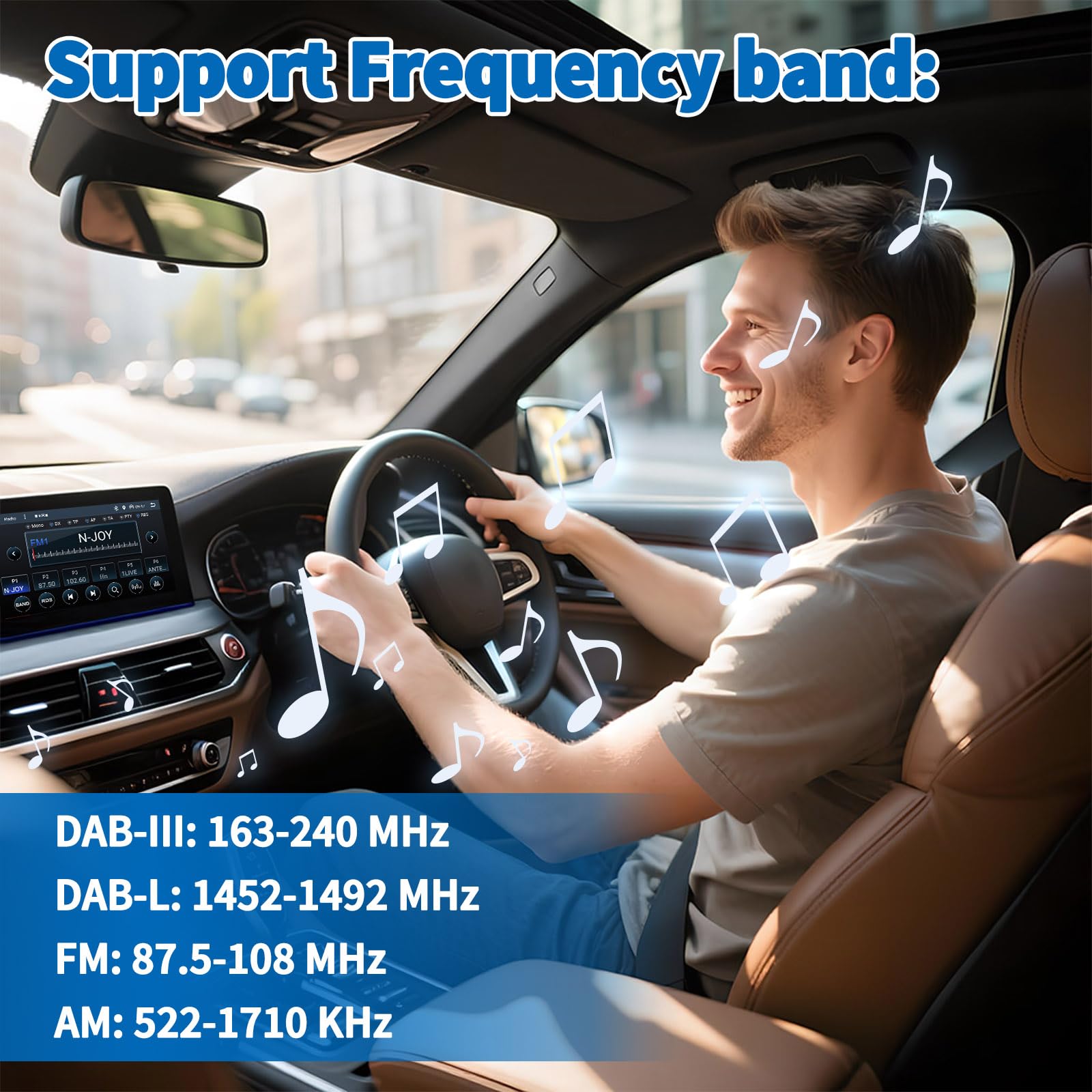 Bingfu Antenna Auto Pinna di Squalo AutoRadio FM AM DAB & GPS BeiDou GNSS | LNA 28dB, Ampia Tensione 9-16V, Impermeabile IP65, SMA SMB DIN, per Navigazione e Radio Digitale Camion Camper Furgone, Nero