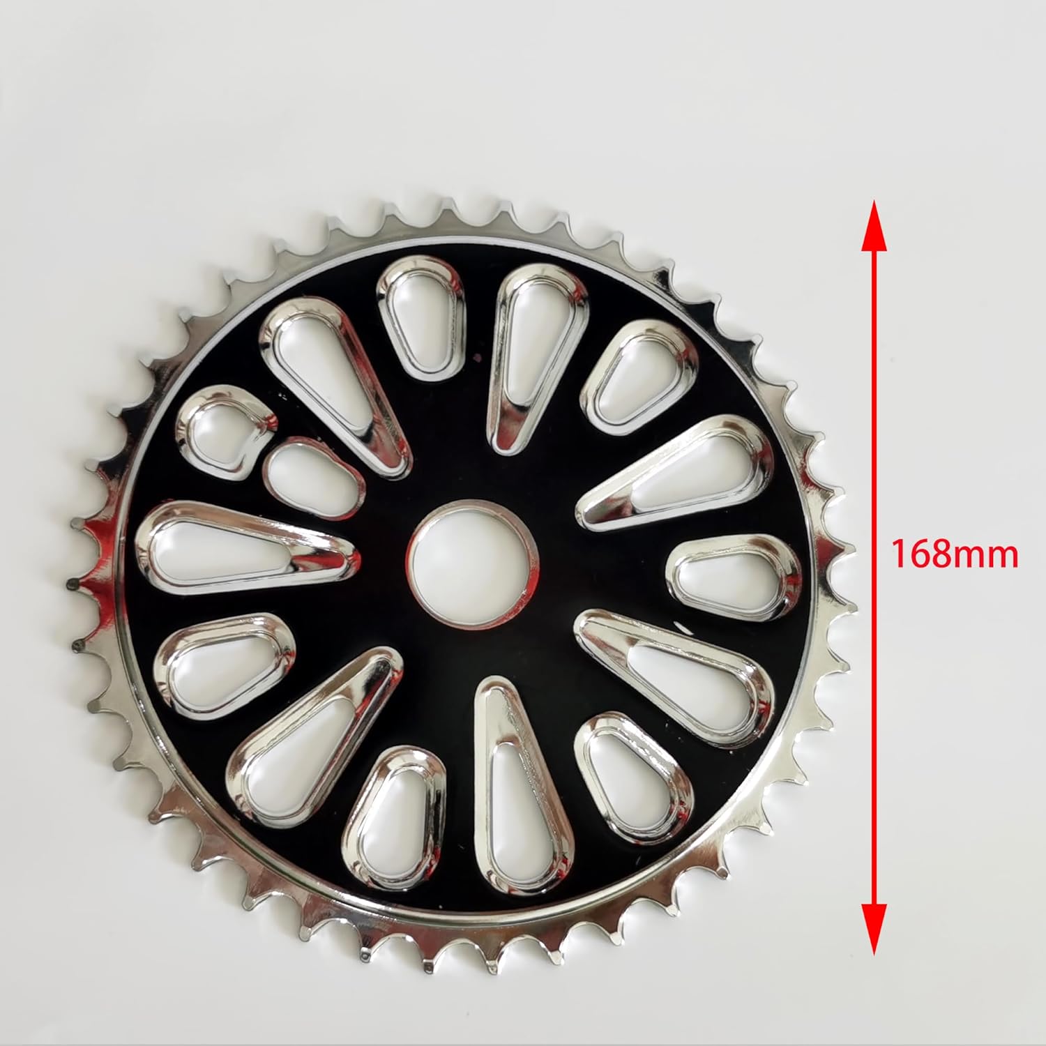 2”Cup Wide Pedal Crank Kit, One-Piece Crank, for 2- Stroke Motor,Gas Motorized Bicycle 48cc/66cc/80cc (Black, 40 Teeth)