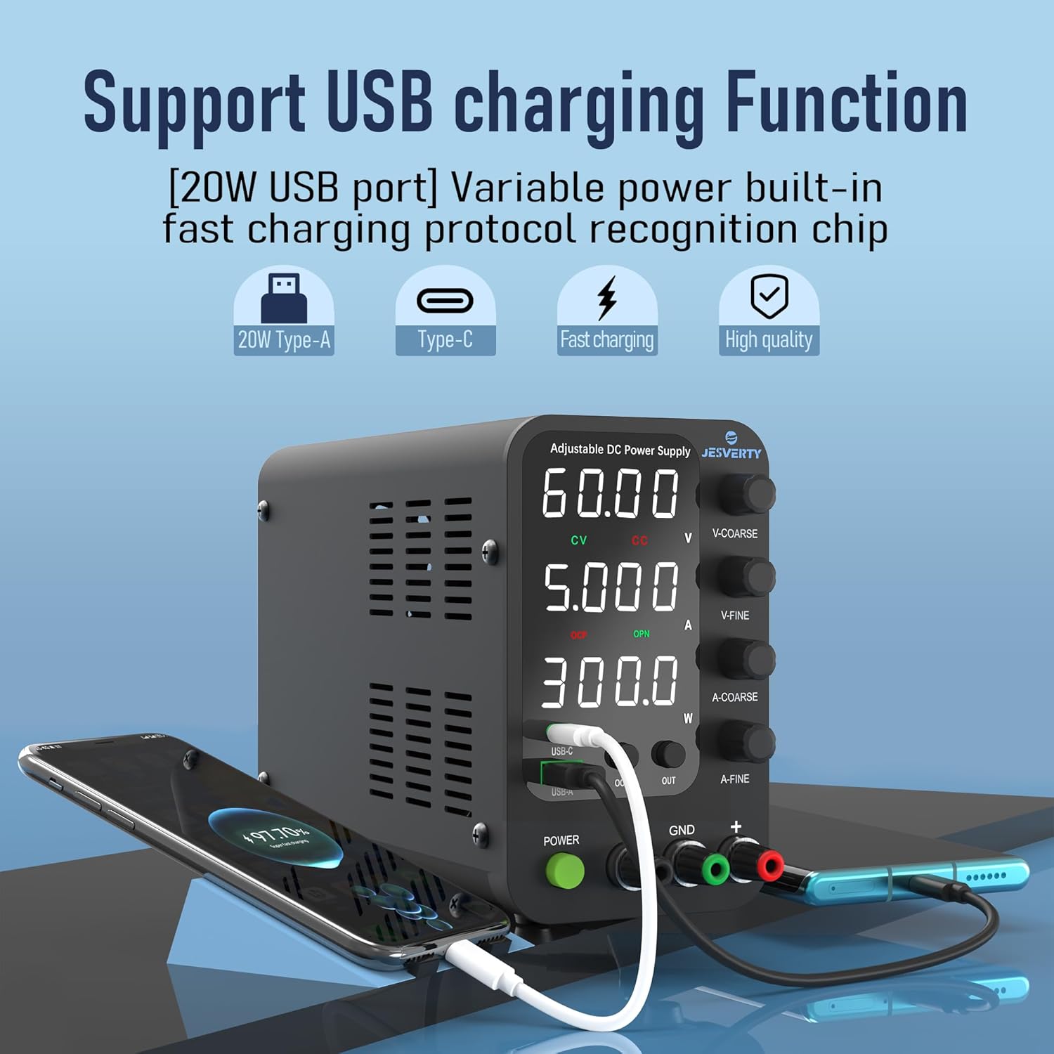 Jesverty SPS-6005V USB Charging Function