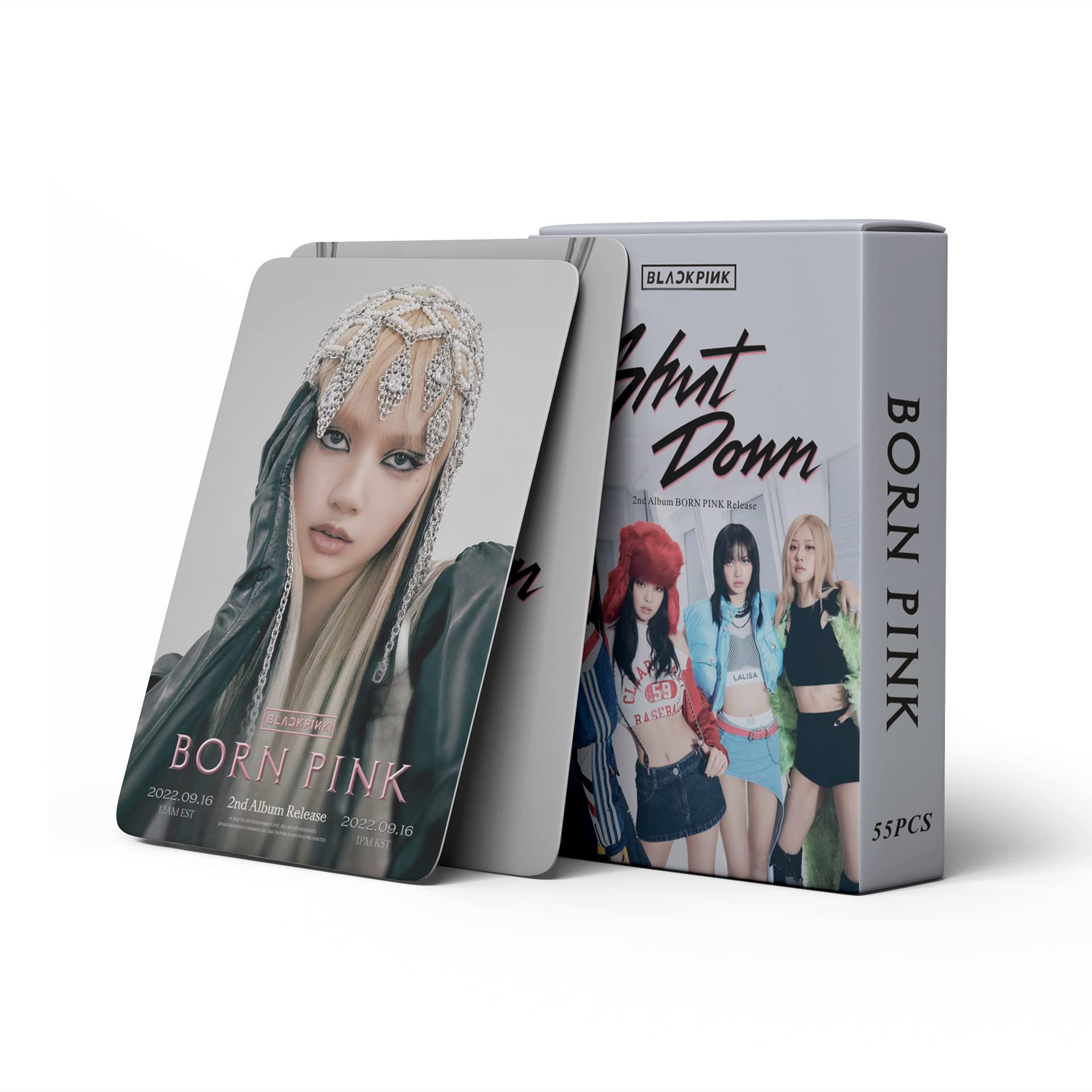 Goodern 55PCS Blackpink Born Pink Photocards Blackpink Poster Lomo Cards Blackpink Lomo Cards Blackpink Born Pink New Album Photo Cards Blackpink Photo Cards Set Blackpink Members Postcards for Fans