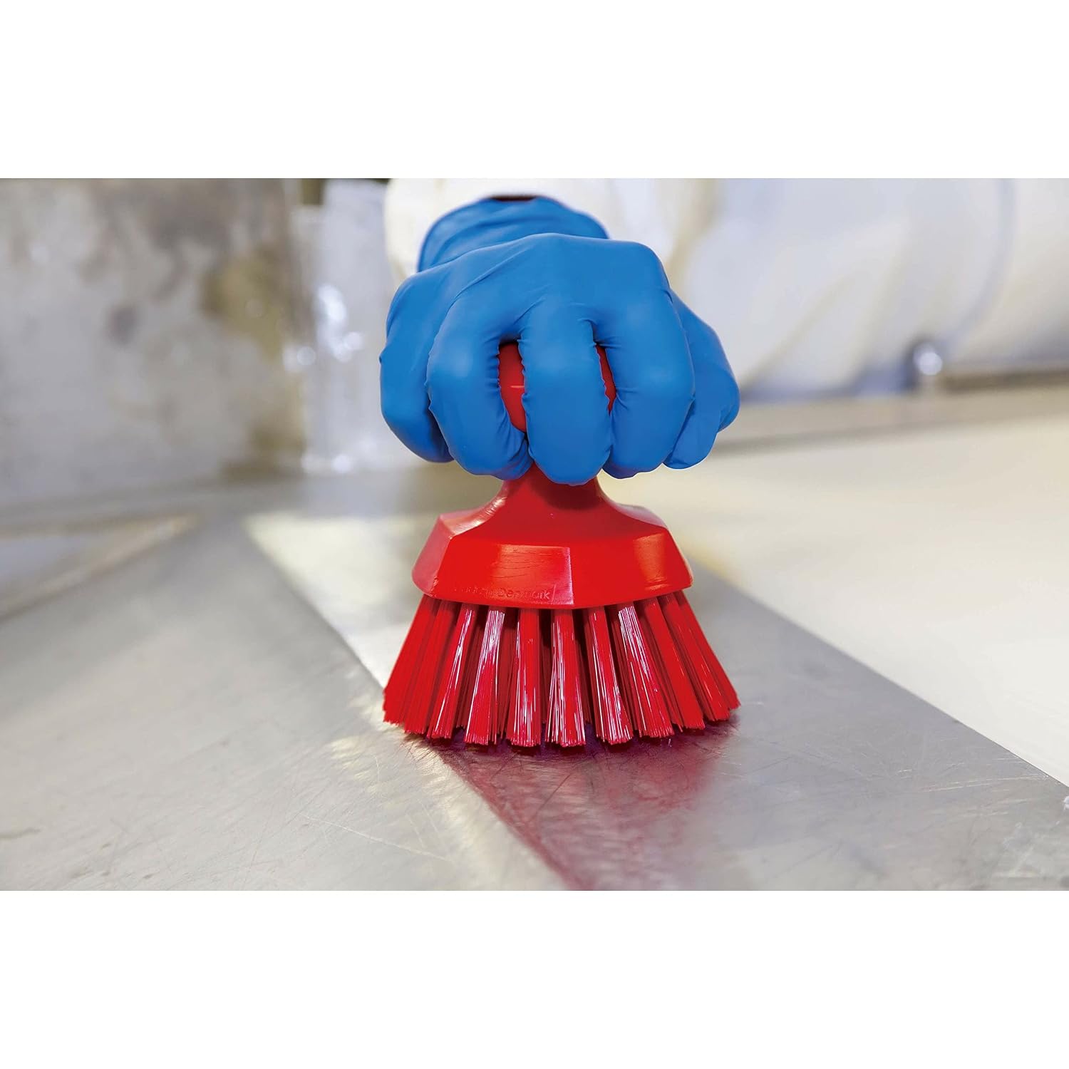 Vikan 38855 Brush,Scrub,Round,Stiff,5",PP/PBT,White