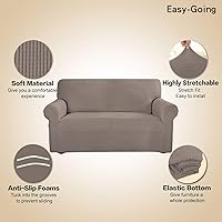 Vista 48 de Easy-Going - Funda elástica para sofá, 1 pieza, protector de muebles, suave, con parte inferior elástica, para niños, tela de jacquard de poliéster