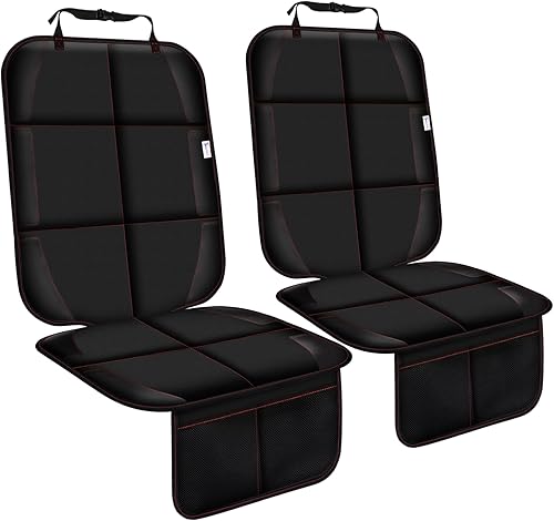 Miniatura 9 de Protector de asiento de automóvil con respaldo acolchado de goma antideslizante, acolchado impermeable más grueso para asientos infantiles, sin 1
