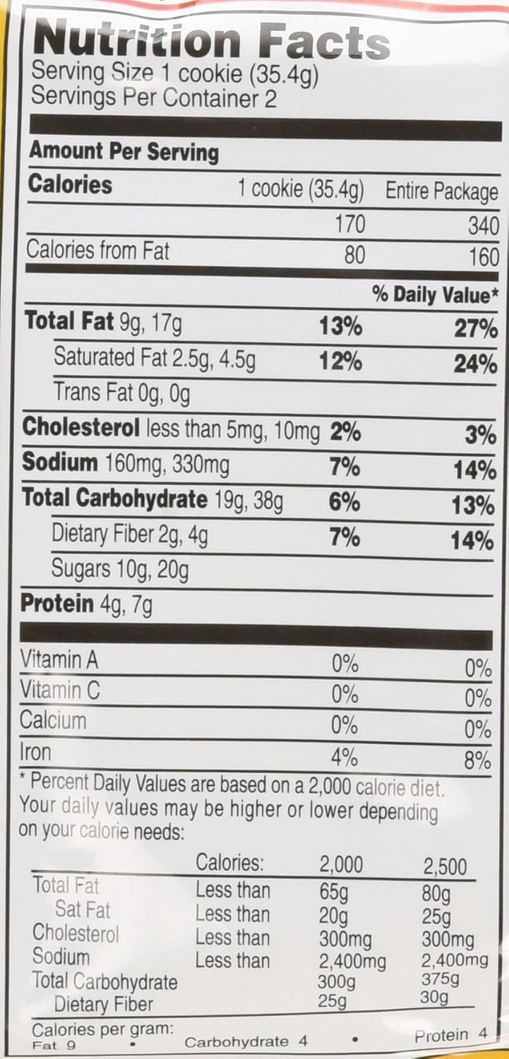 Grandmas Homestyle Peanut Butter Cookies 2.5 ounces Case of 33