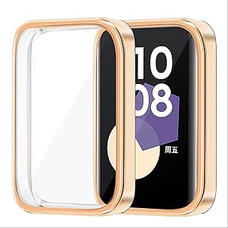 جراب حماية لساعة هونر باند 9 من البولي يوريثين المقاوم للحرارة من جيوبوي، قطعتان، روز جولد