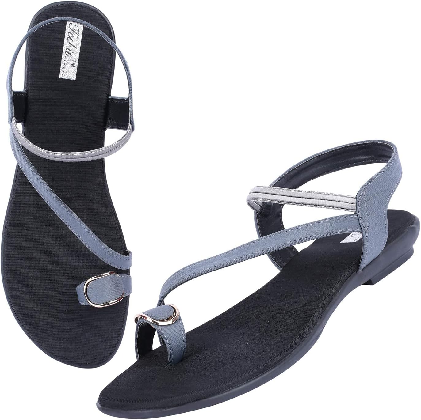 Flats Sandal Comfort Wear for Women's & Girl's I Ladies Stylish Comfortable Flat Sandals Slippers with Back Strap for Casual & Office Wear
