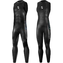 Synergy Triathlon Wetsuit 5/2mm - Volution Sleeveless Long John Smoothskin Neoprene for Open Water Swimming