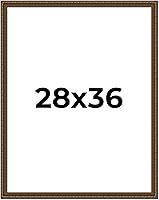 Vista 12 de Marco de fotos completo de madera dorada envejecida de 16 x 20 pulgadas con plexiglás acrílico UV, parte trasera de tablero de espuma y accesorios