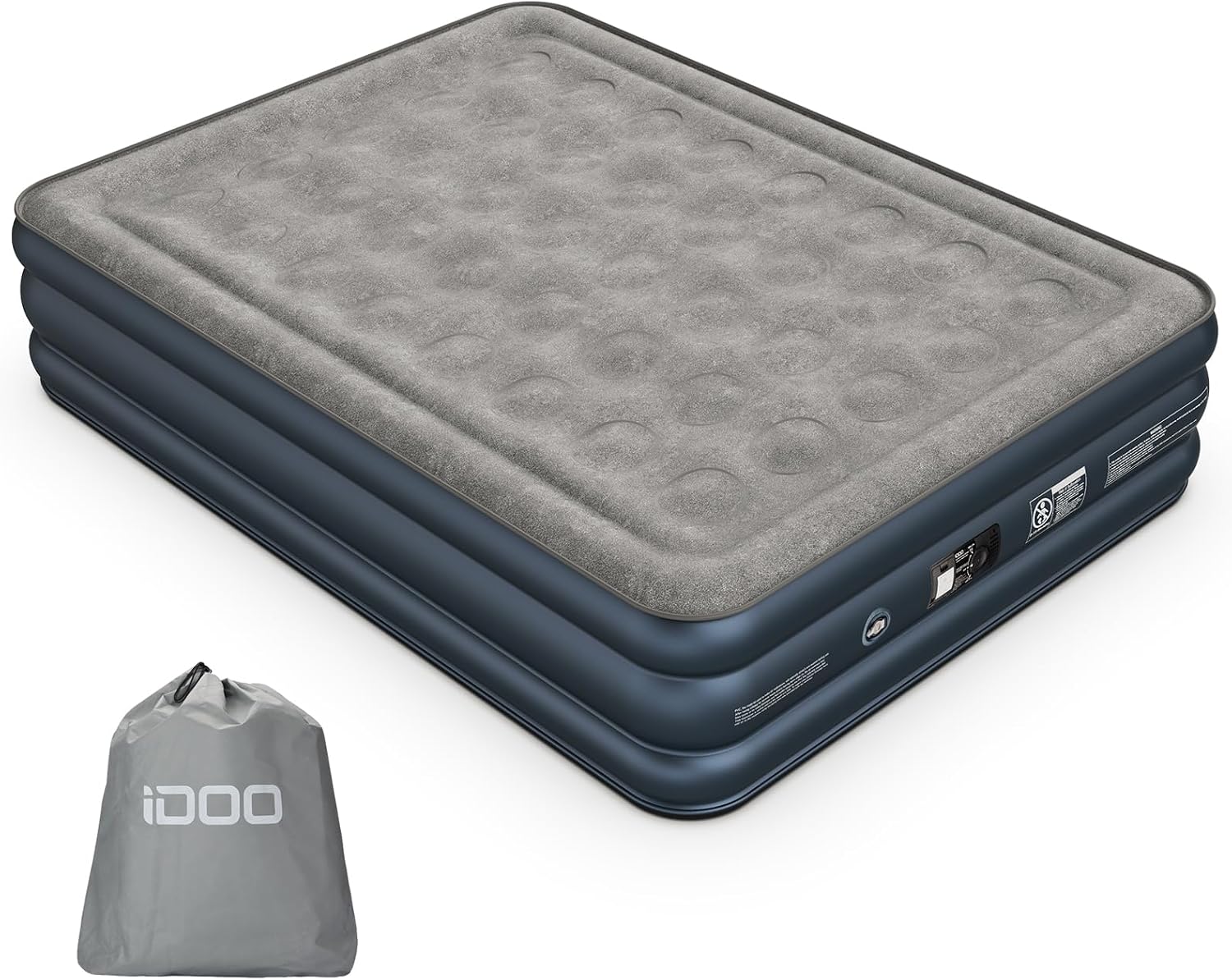iDOO Queen Air Mattress, Blue&White