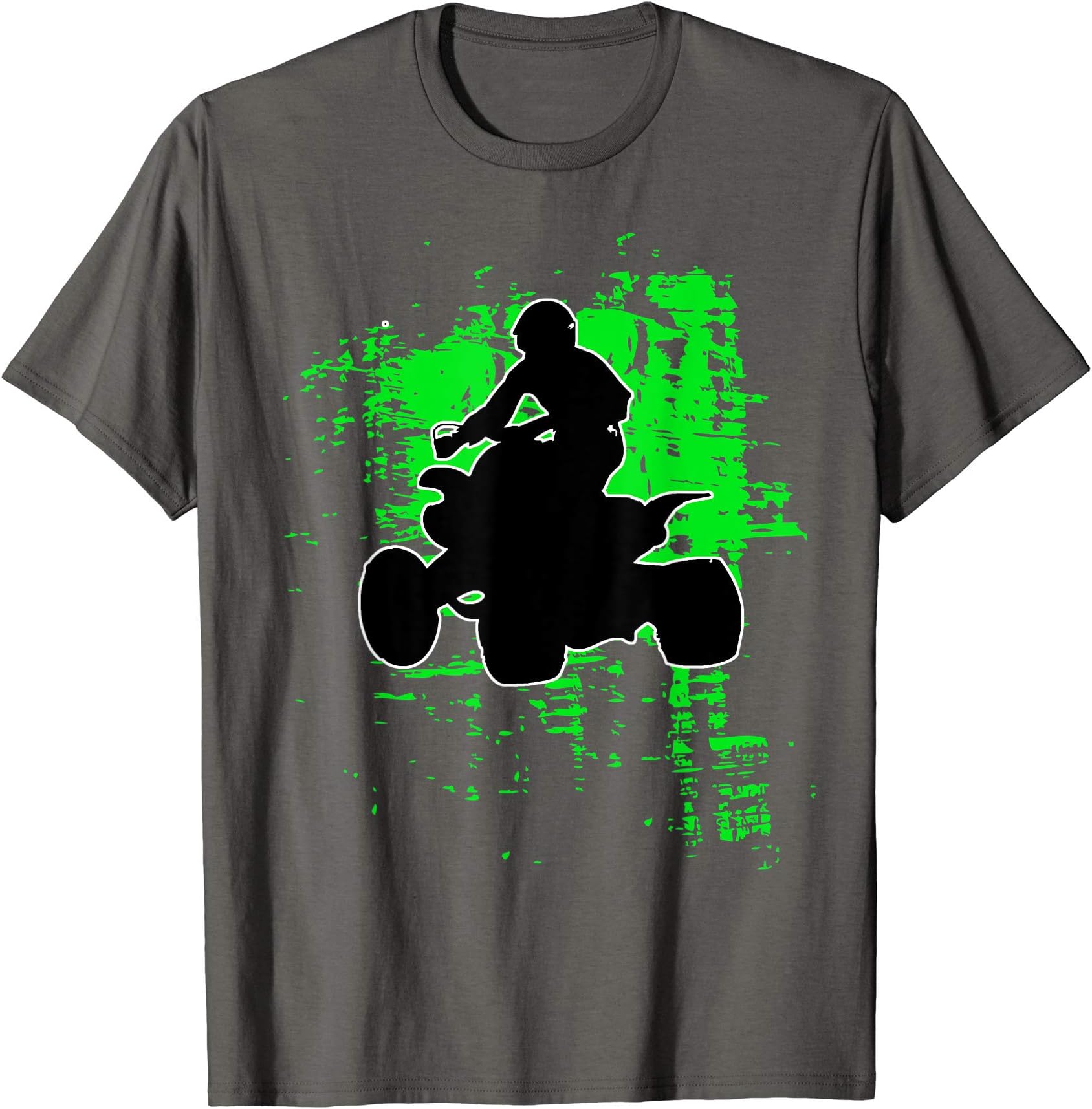 Quad Bike Tee 4x4 Rider Four Wheeler ATV ShirtGreen Splatter Quad Bike ATV Shirt Four Wheeler Brap T Shirt T-ShirtOEKO-TEX STANDARD 100