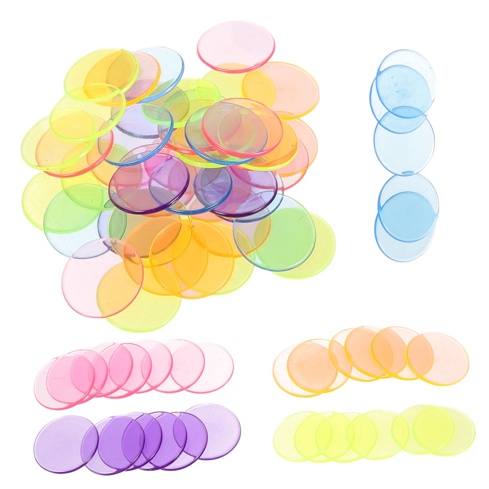 BCOATH 300pcs Bingo Chips Game Counting Chips Bingo Markers Counters for Accessories