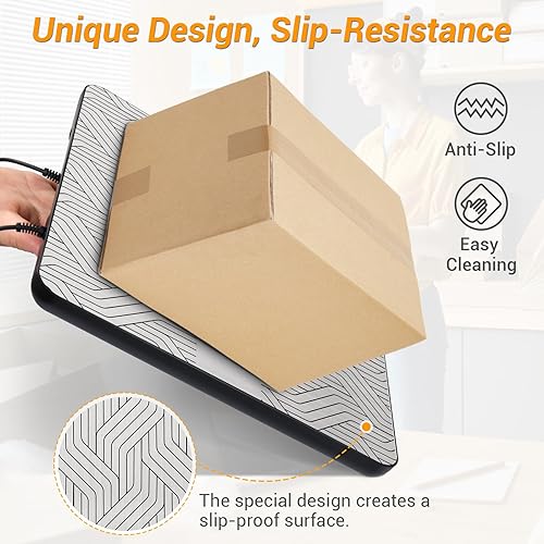 Miniatura 4 de Básculas postales para paquetes de envío, báscula de correo digital resistente de 440 libras de alta precisión, escala de franqueo de 0.35 onzas con