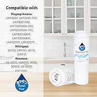 Vista 9 de KitchenAid KFCS22EVMS2 - Paquete de 3 filtros de agua de repuesto para refrigerador, compatible con el cartucho de filtro de agua KitchenAid 4396395