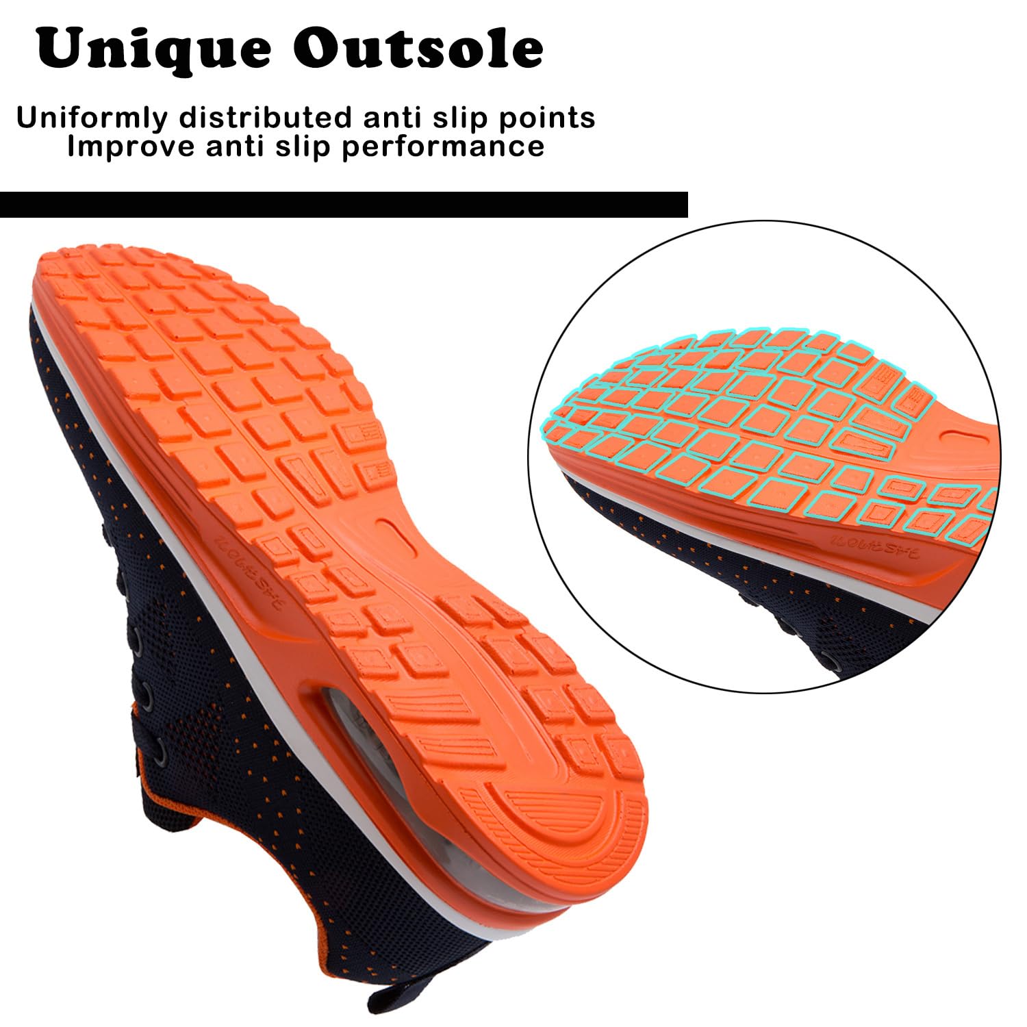 Damen Laufschuhe Atmungsaktiv Joggingschuhe Luftpolster Sportschuhe Freizeitschuhe Straßenlaufschuhe Gummisohlen Leichte rutschfest Fitness Running Outdoor