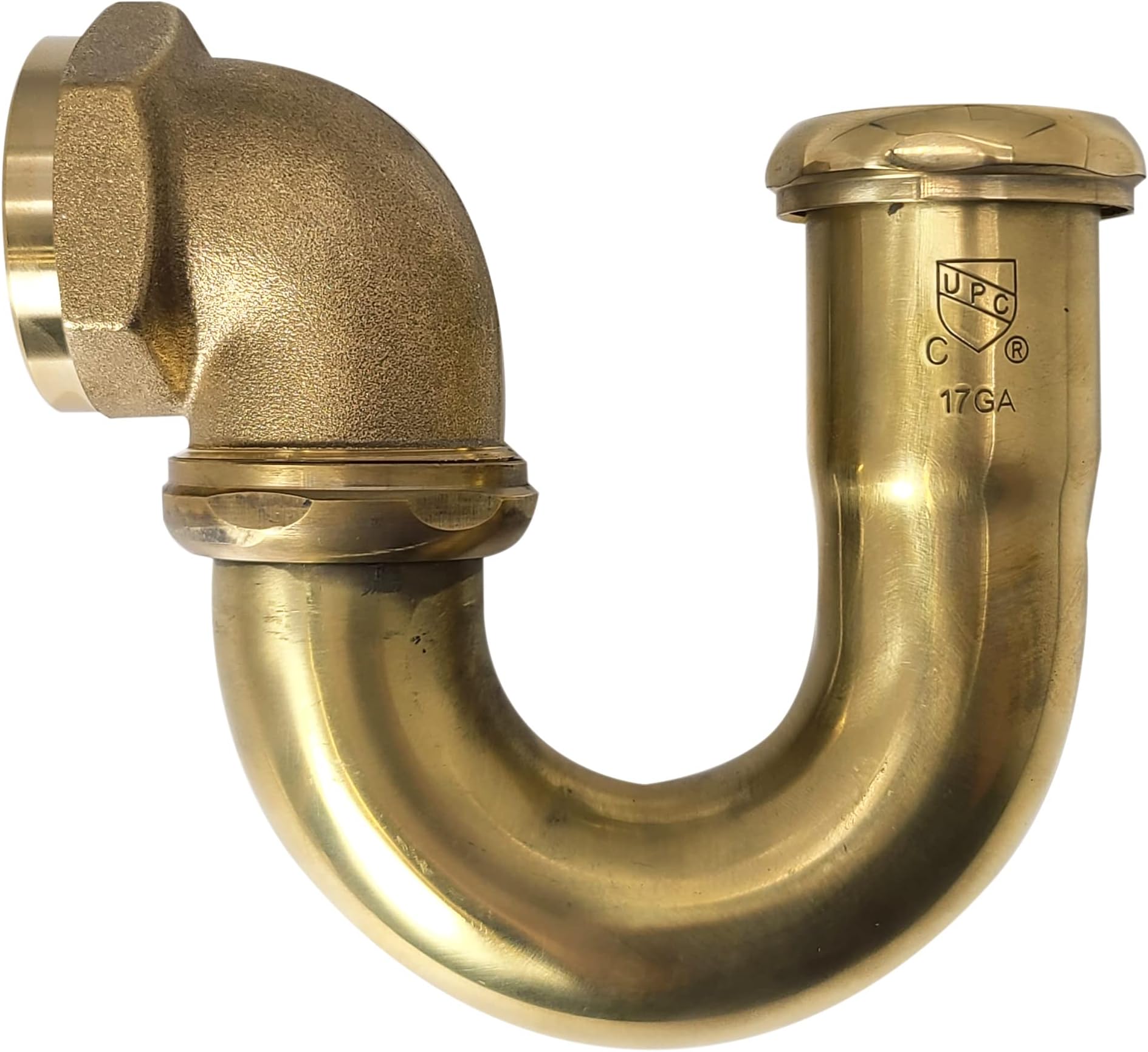 A402LA-RAW 1-1/2" Brass LA Code P-Trap, Unfinished