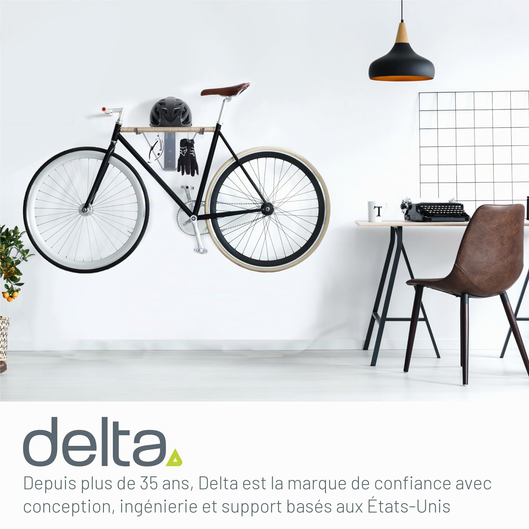 Delta Pablo Porte-vélos avec étagère pour 2 vélos