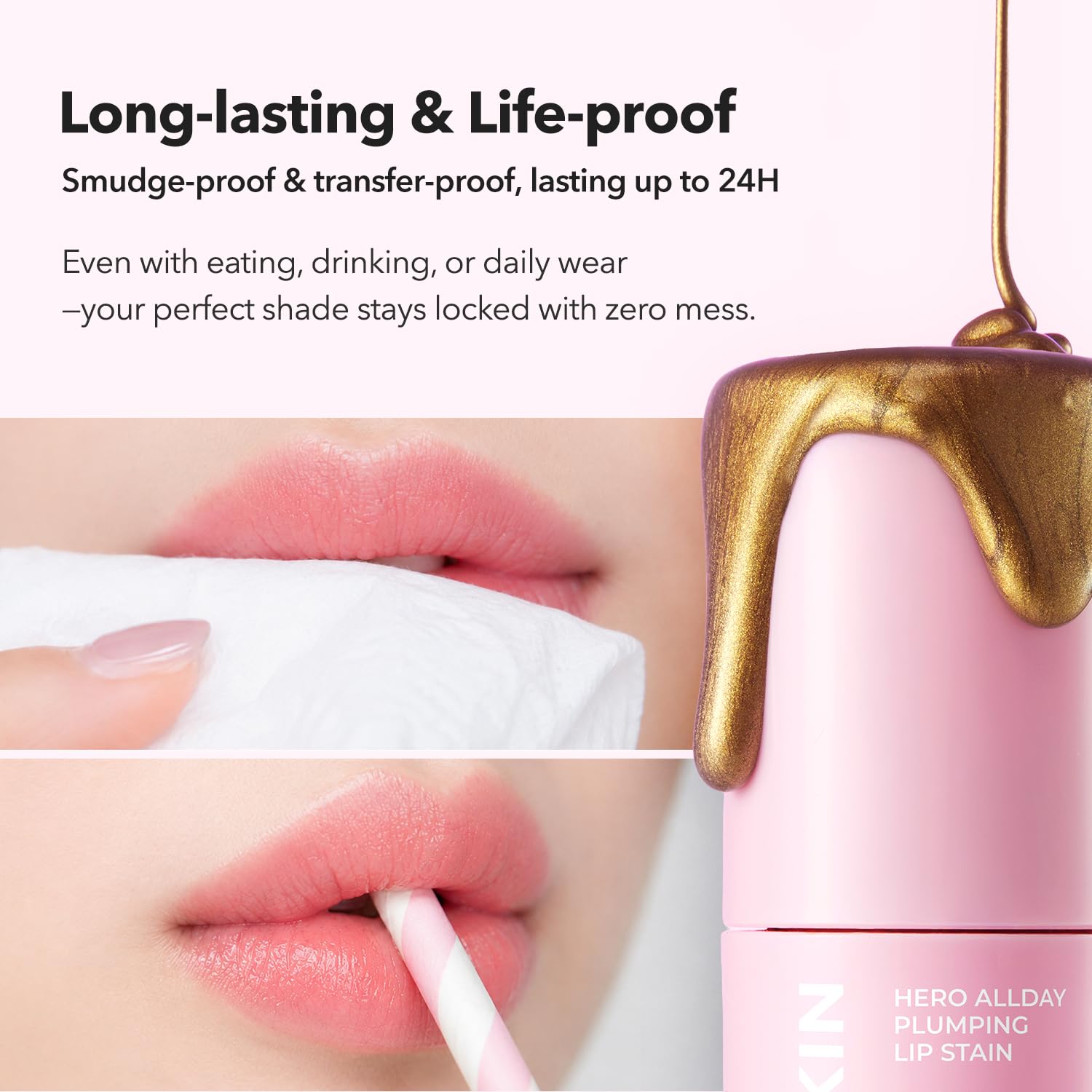 APRILSKIN Hero Lip Stain - Rose Pink Plumping -4