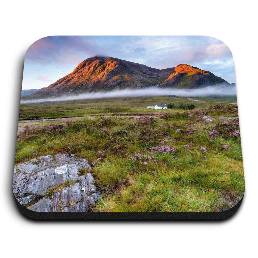 Destination Vinyl Ltd Multicolor 1 X Square Mdf Fridge Magnet - Glencoe Scottish Highlands Scotland 45163